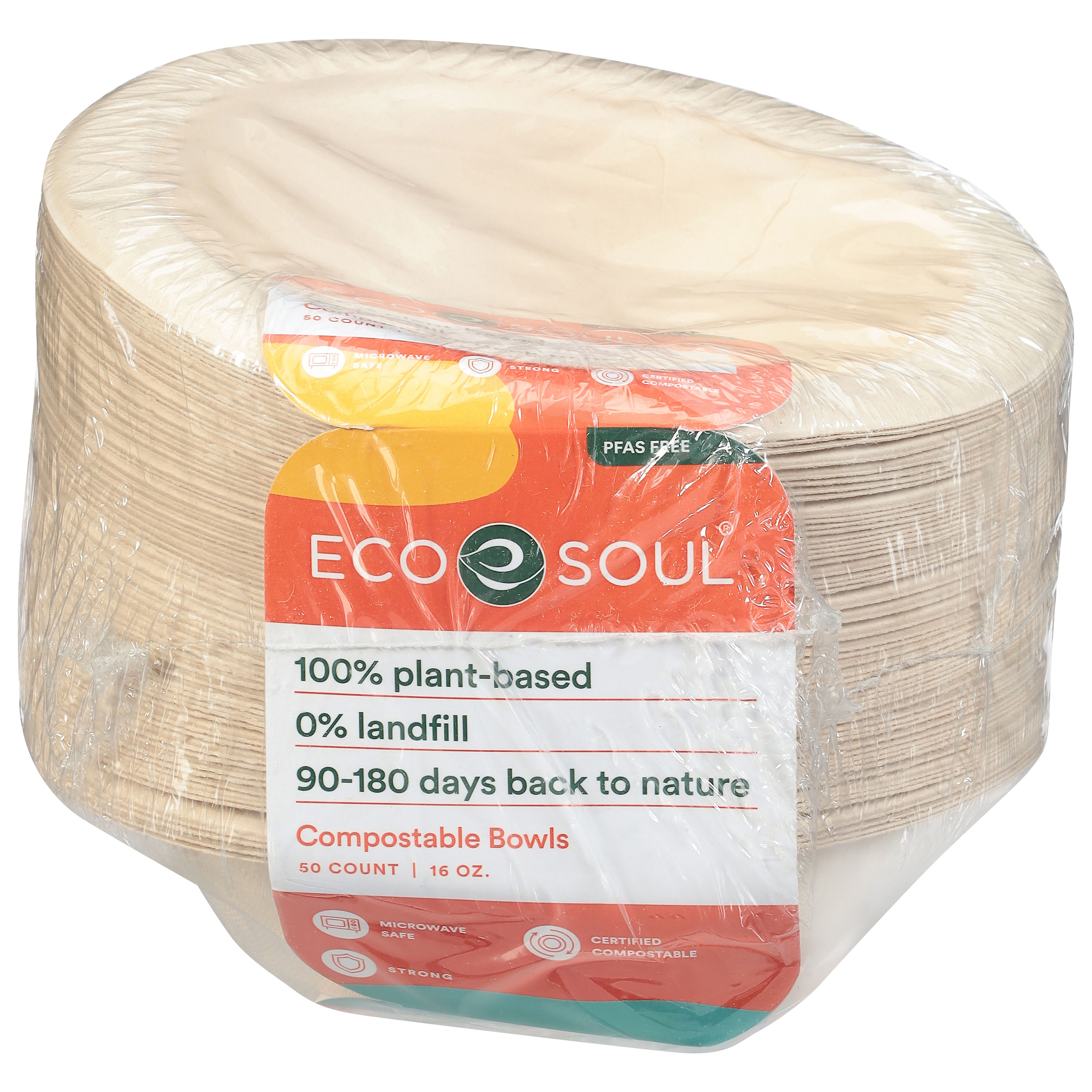Eco Soul 16 Ounce Compostable Bowls