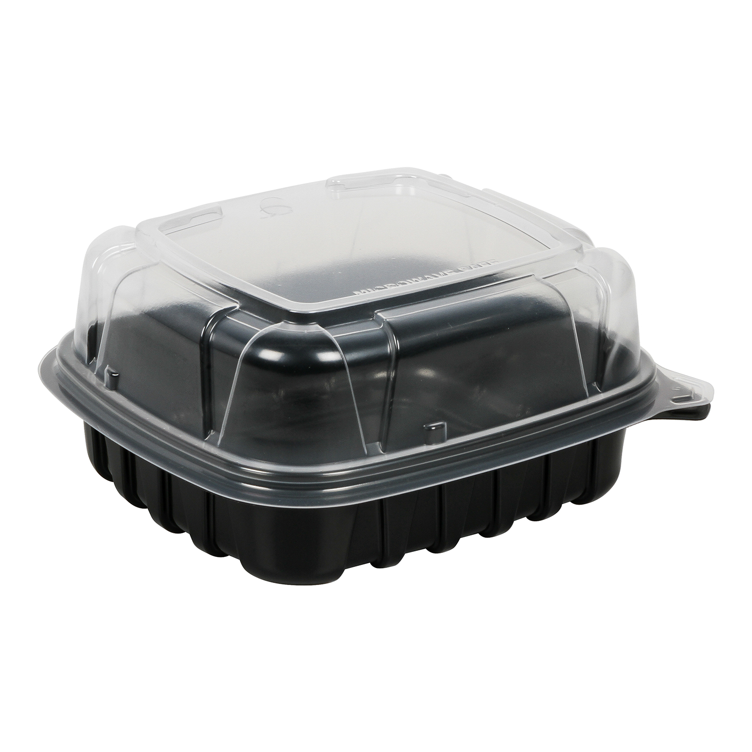 CB6611 HINGE CONT BLK BASE/CLR LID 6X6X3 420/CS