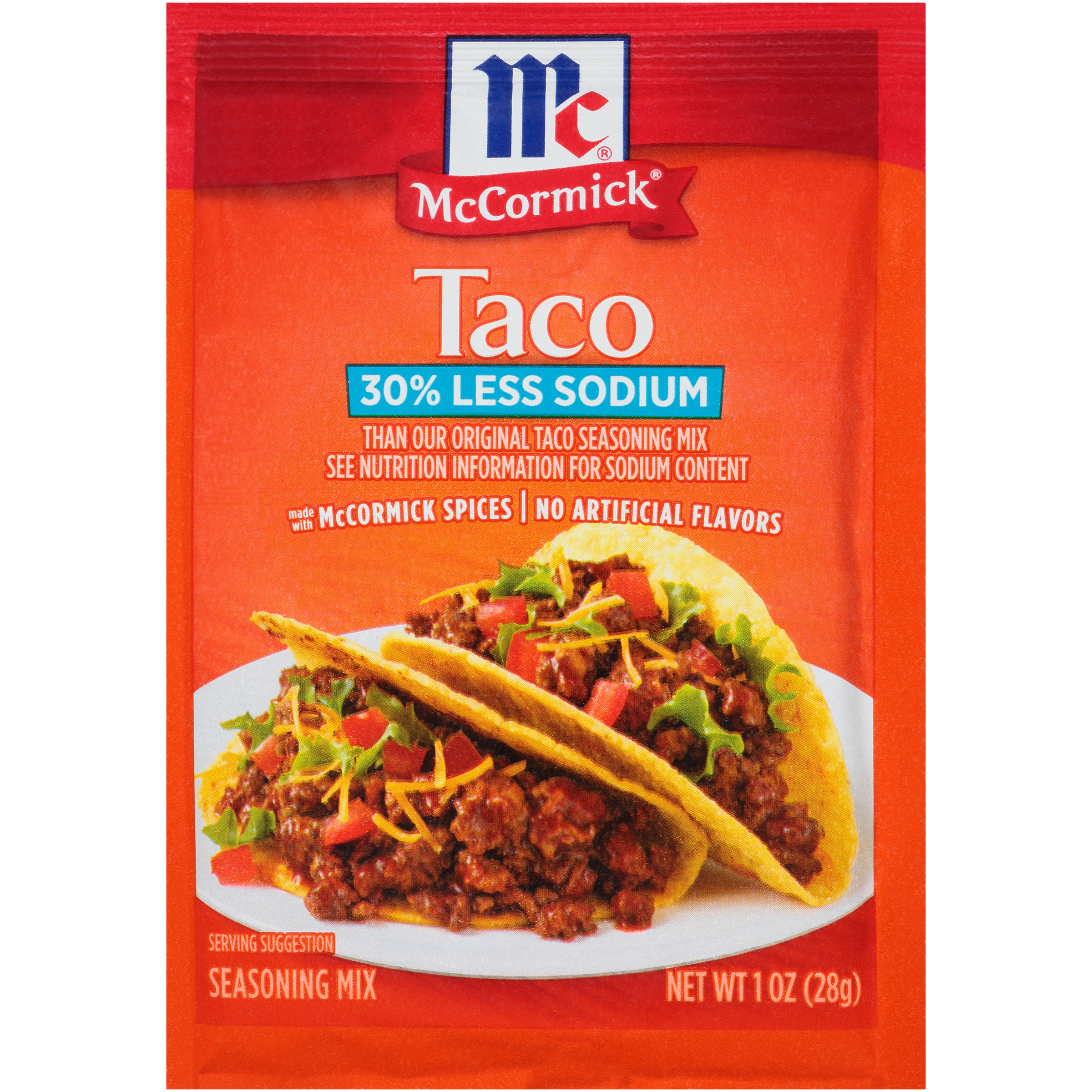 McCormick Less Sodium Taco Seasoning Mix 1.0oz