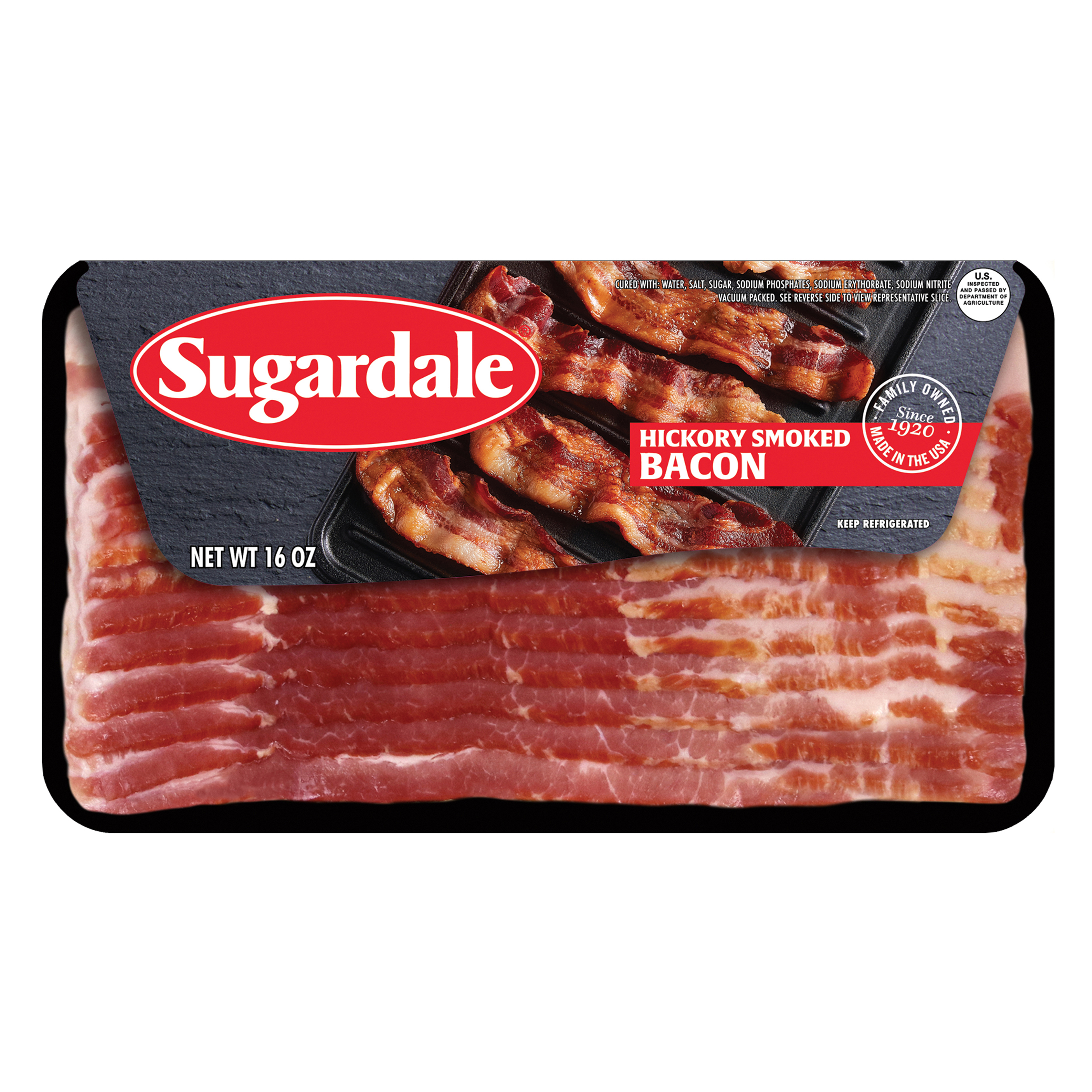 Sugardale Hickory Smoked Bacon 16 oz