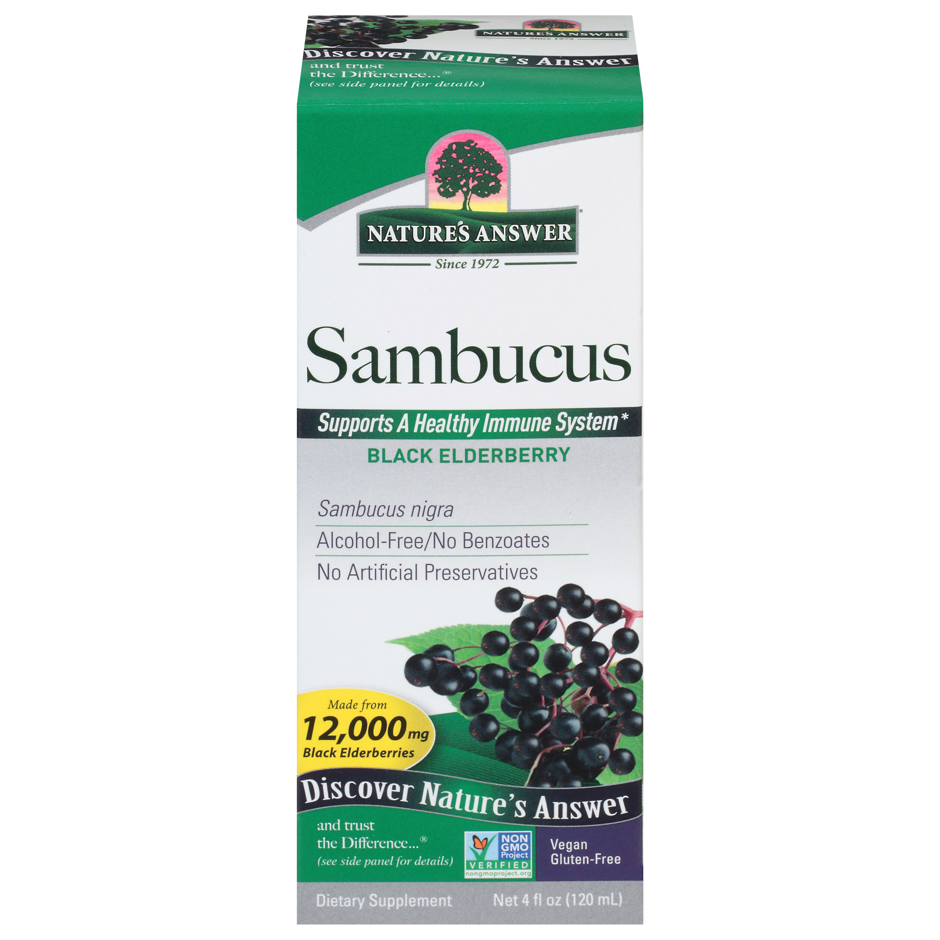 Nature's Answer 12,000 mg Black Elderberry Sambucus