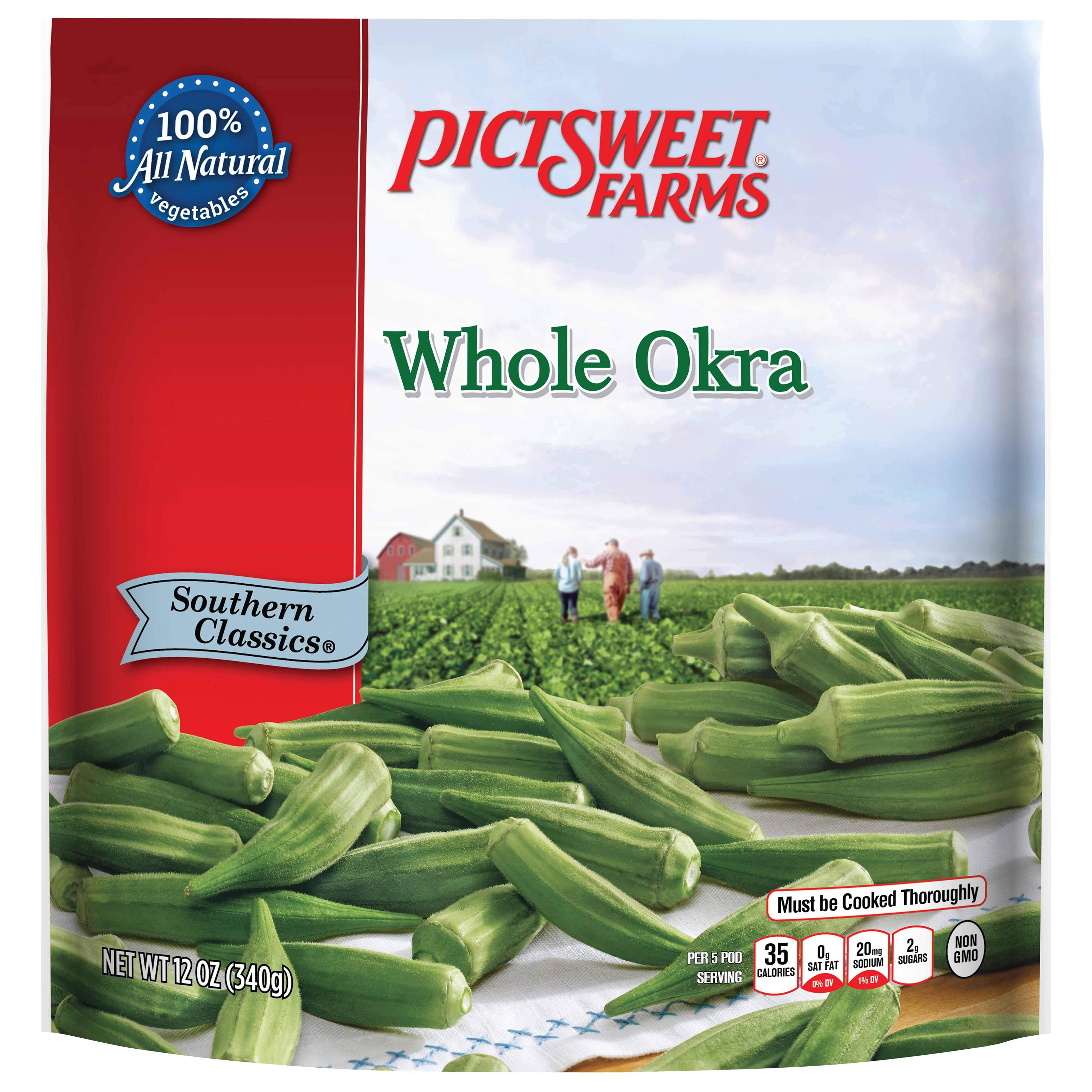 Pictsweet Farms Whole Okra, Southern Classics- 12 oz