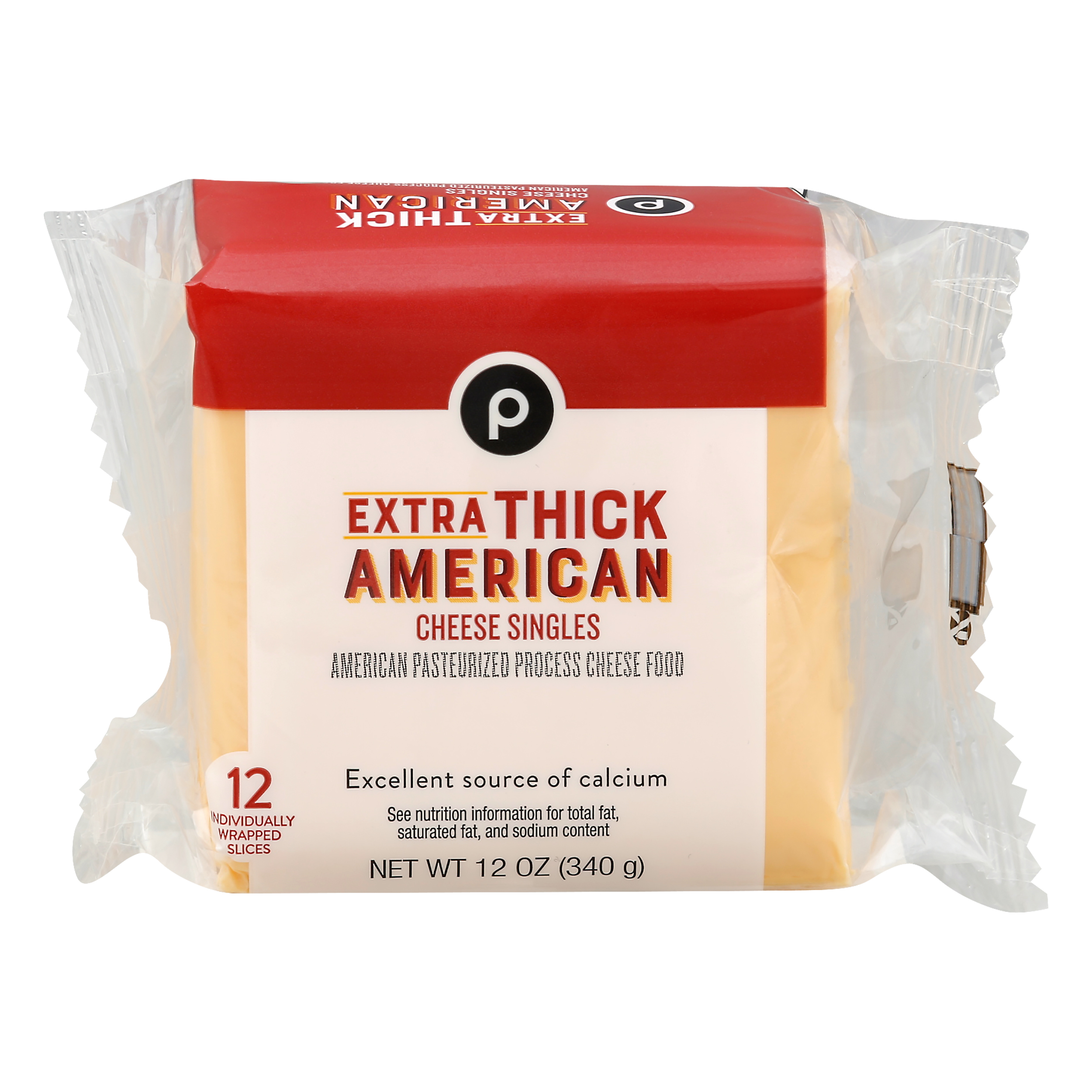 Publix Extra Thick American Cheese Singles 12.0 ea WRAPPER