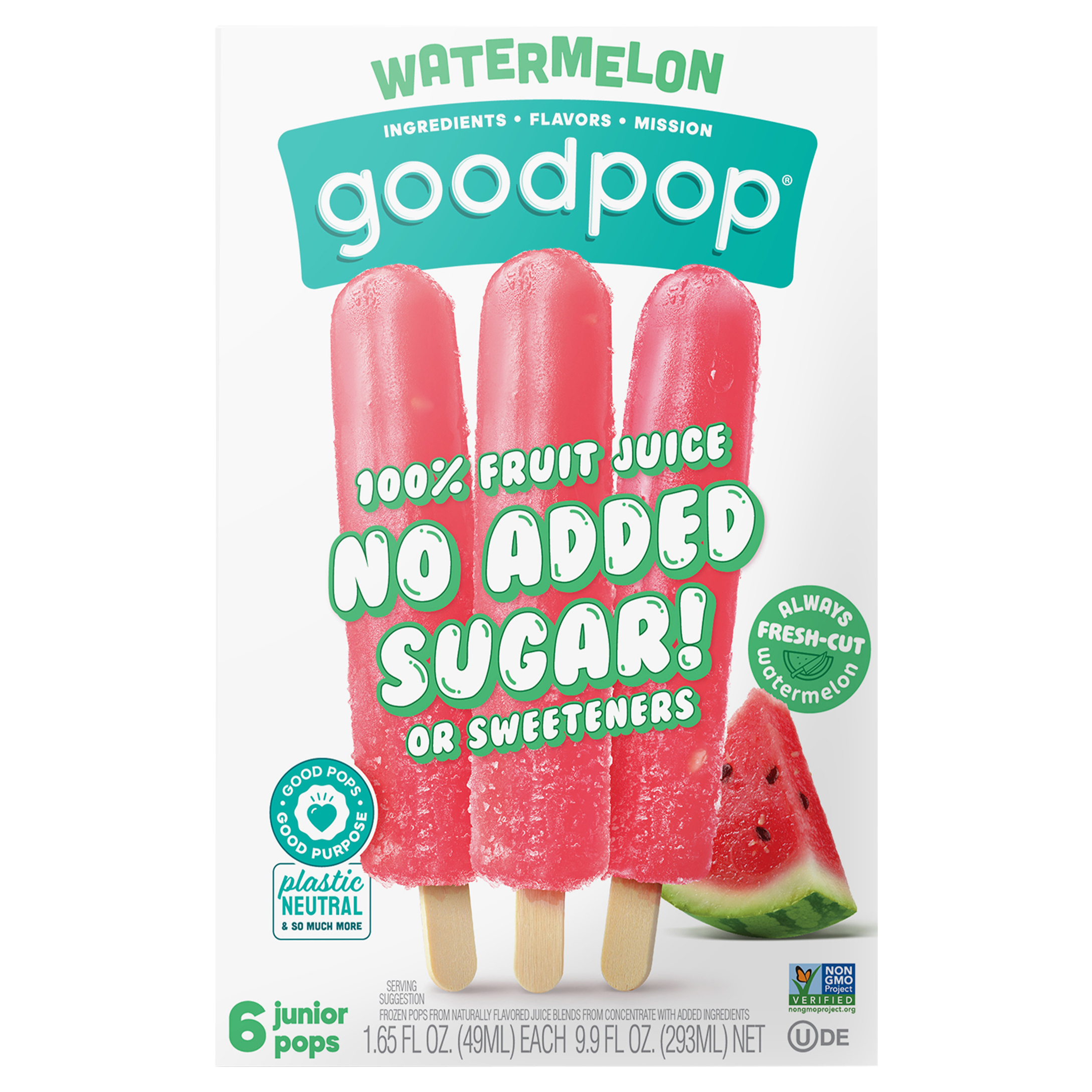 Watermelon Agave Frozen Fruit Bars,