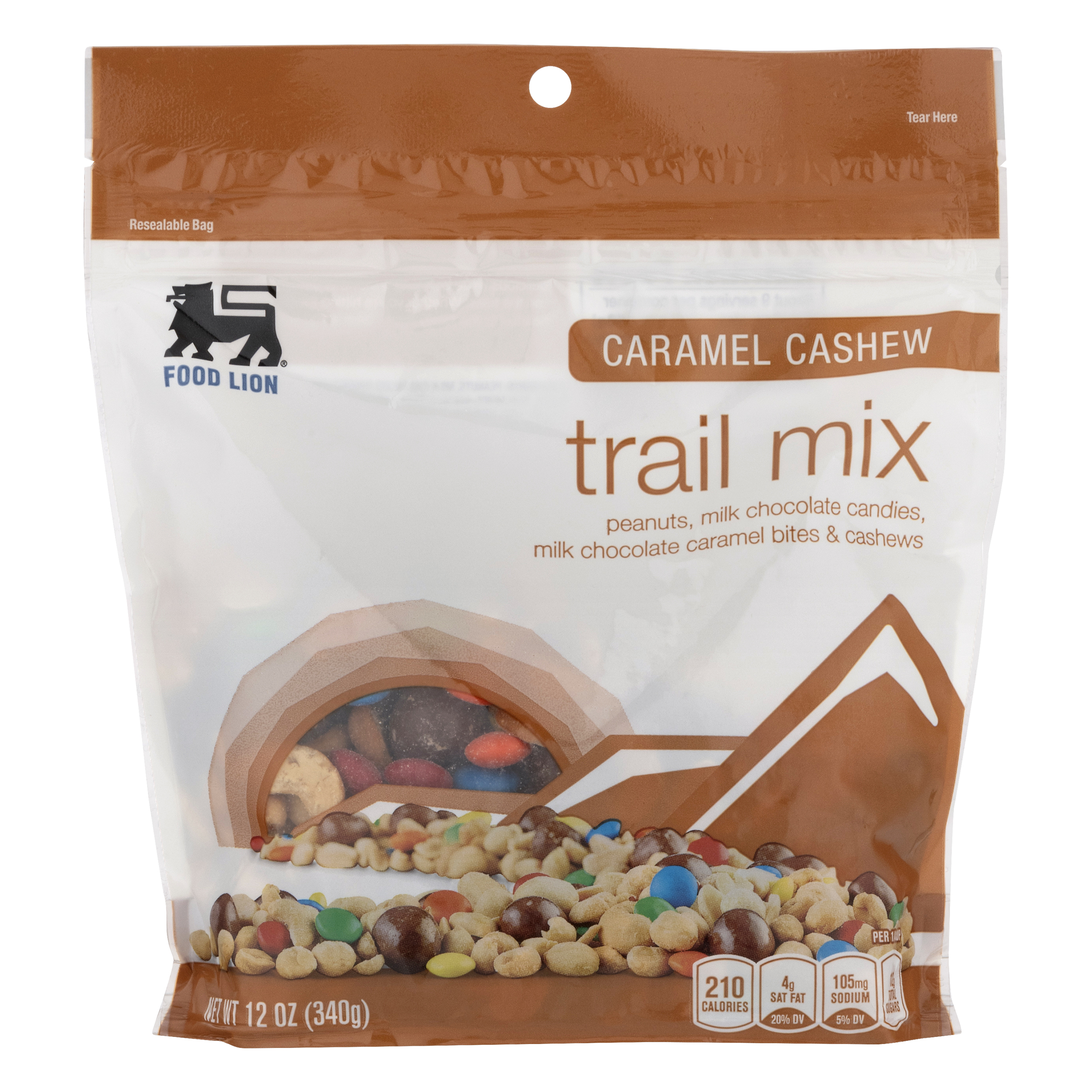 Food lion trail mix caramel cashew pouch