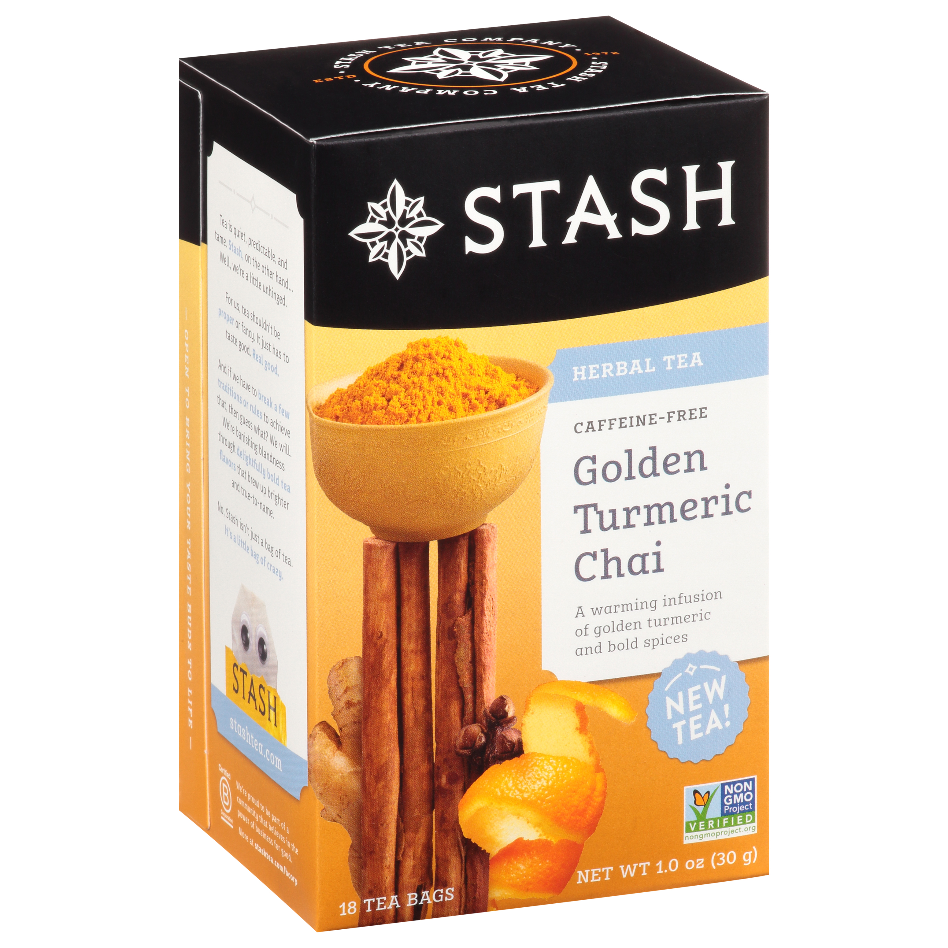 Stash Bags Caffeine-Free Golden Turmeric Chai Herbal Tea