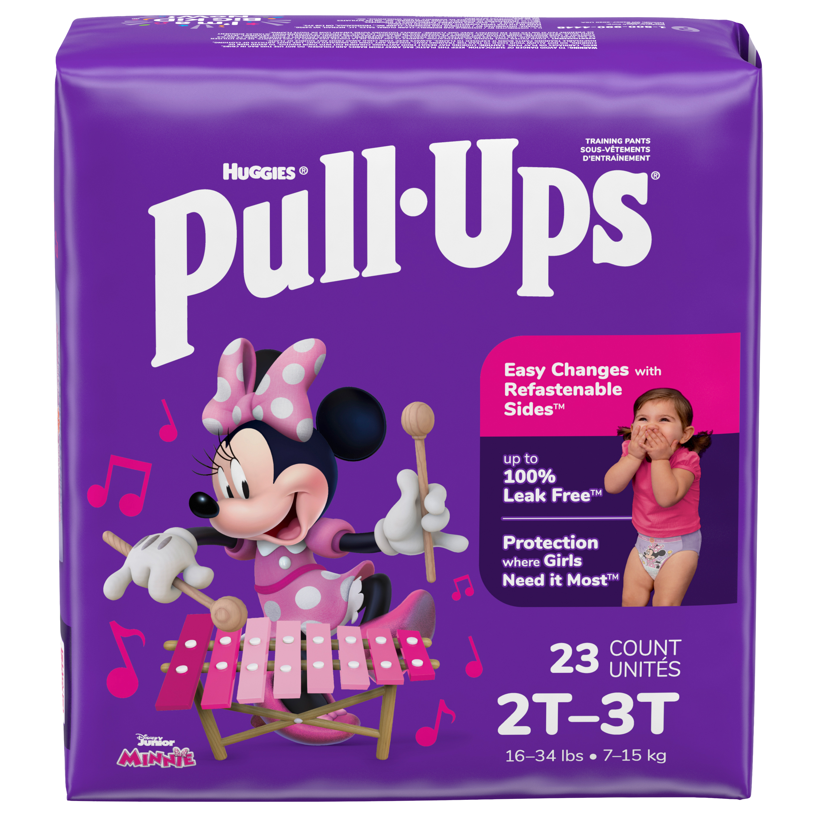 Pull-Ups Girls' Potty Training Pants, 2T-3T (16-34 lbs), 23 Count