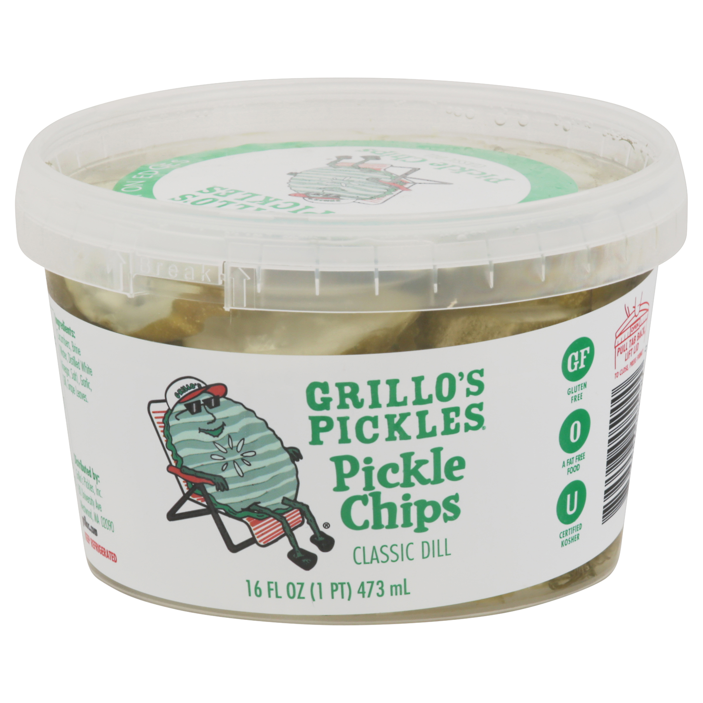 Grillo's Pickles Classic Dill Pickle Chips