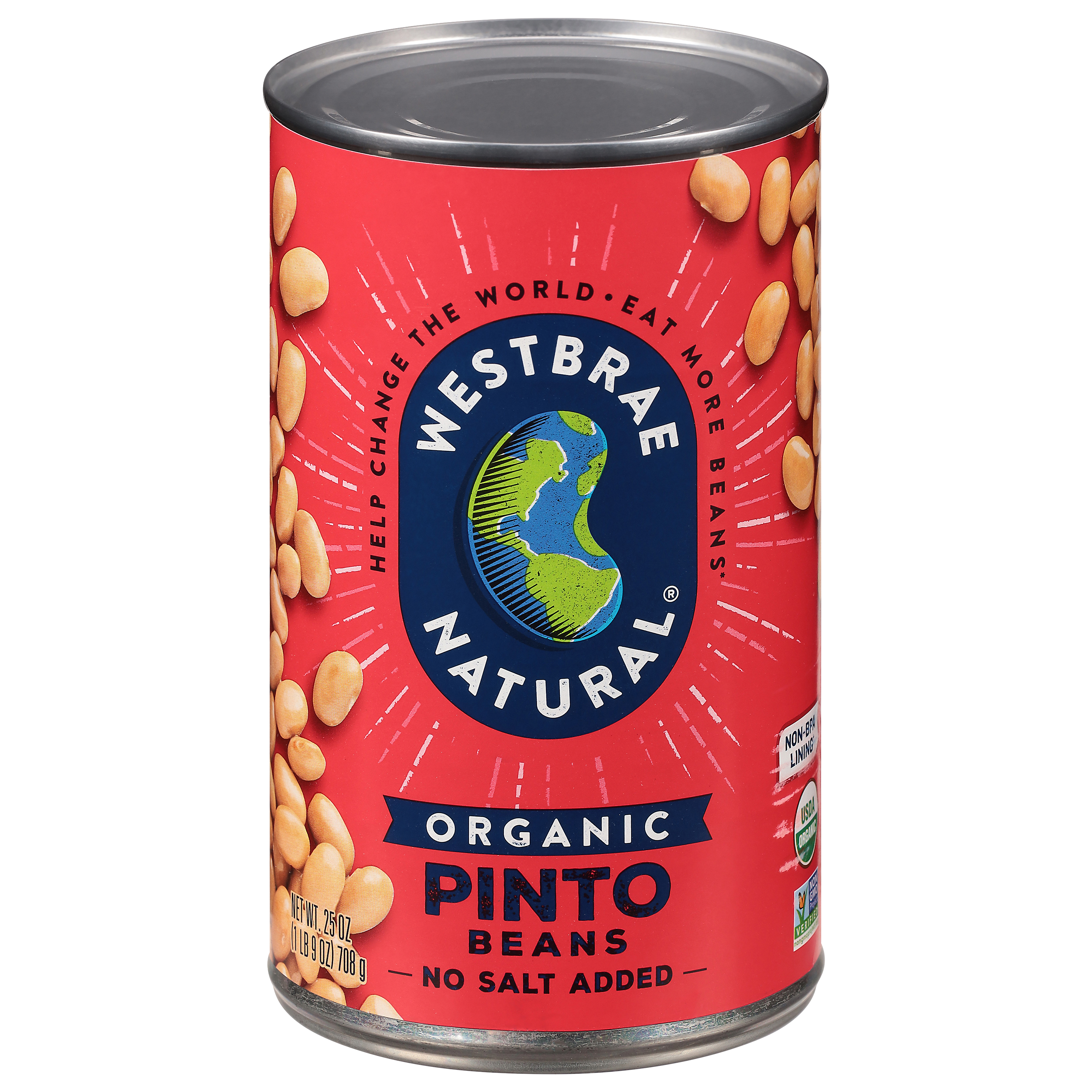 Westbrae Natural No Salt Added Organic Pinto Beans