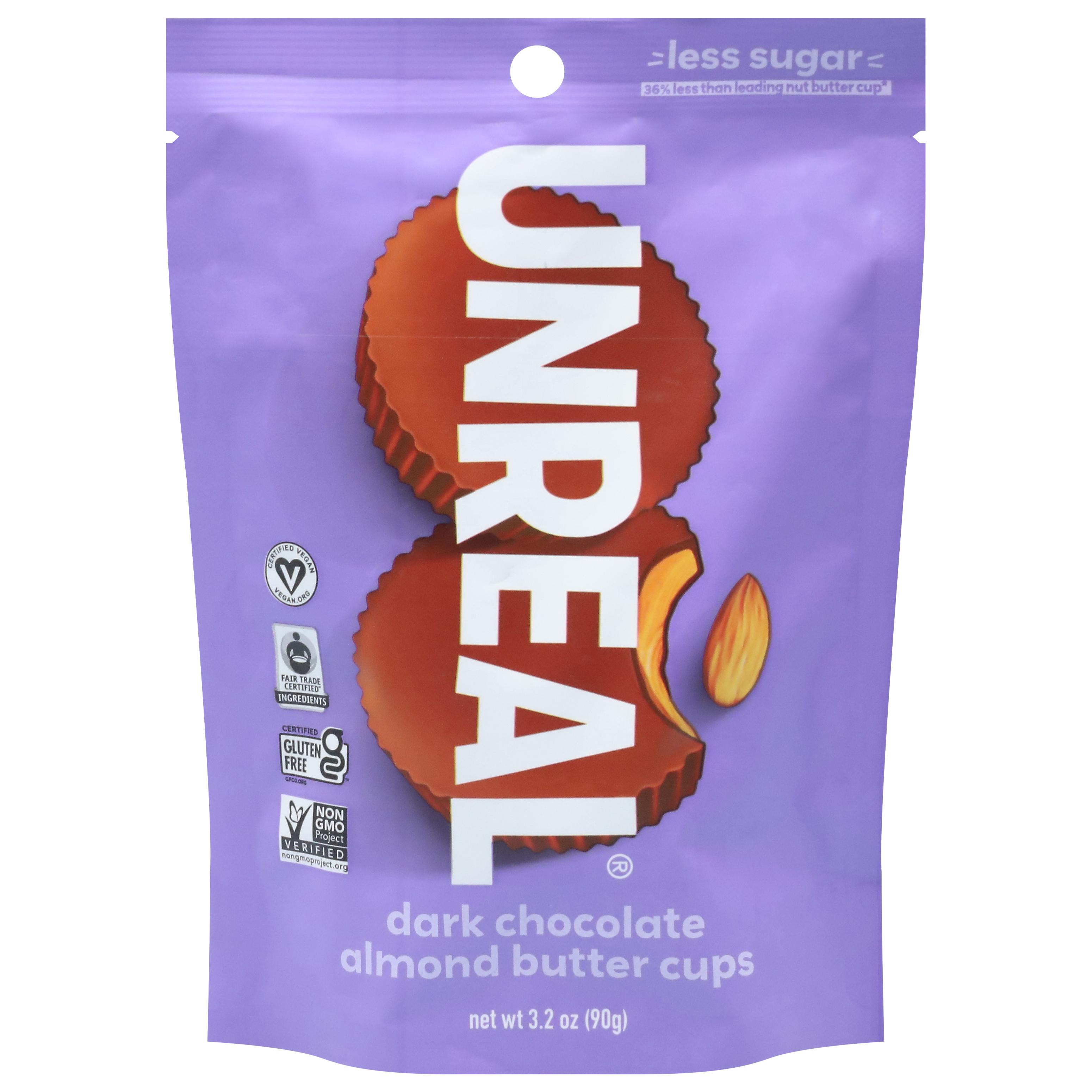 Unreal Dark Chocolate Almond Butter Cups
