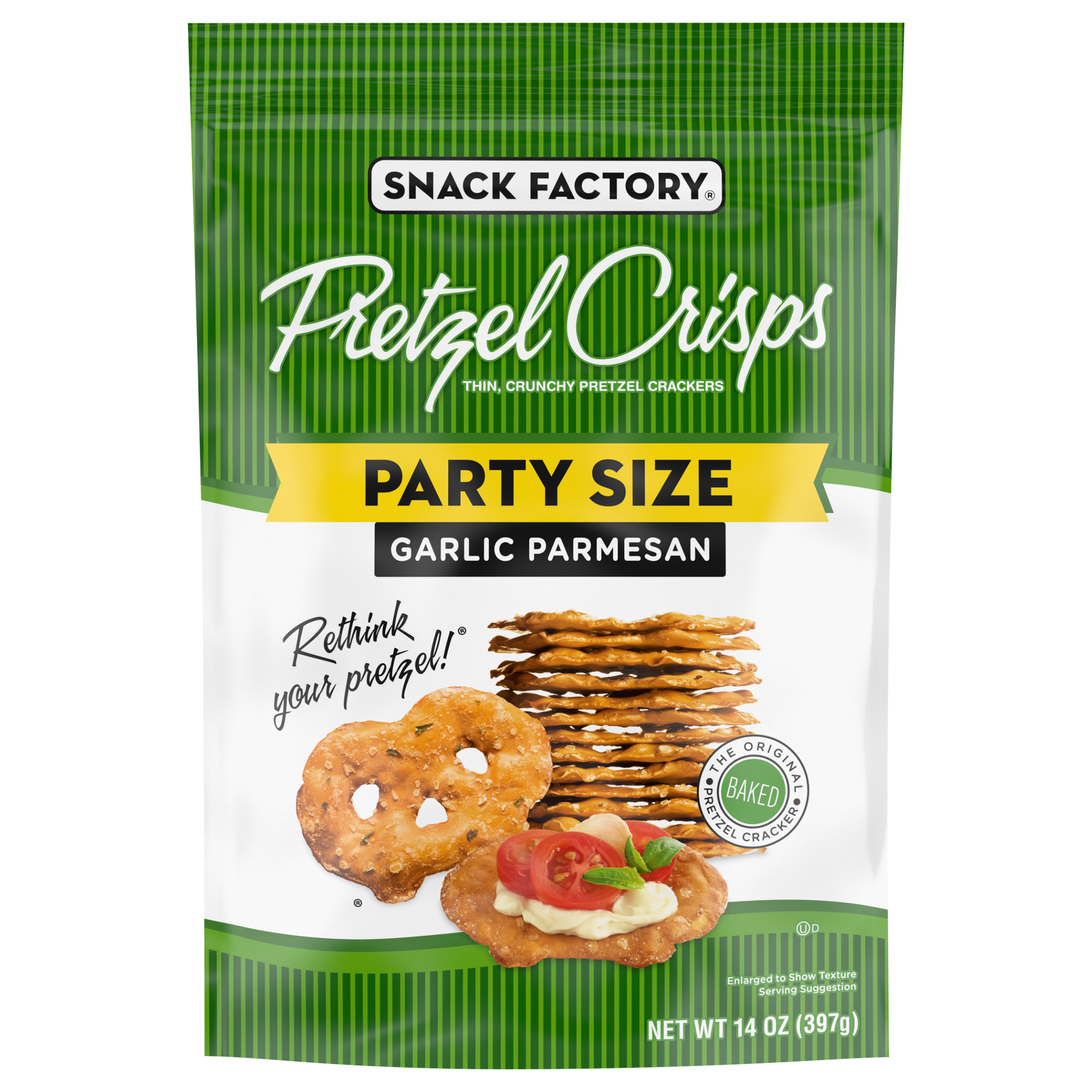 Snack Factory Garlic Parmesan Pretzel Crisps Party Size