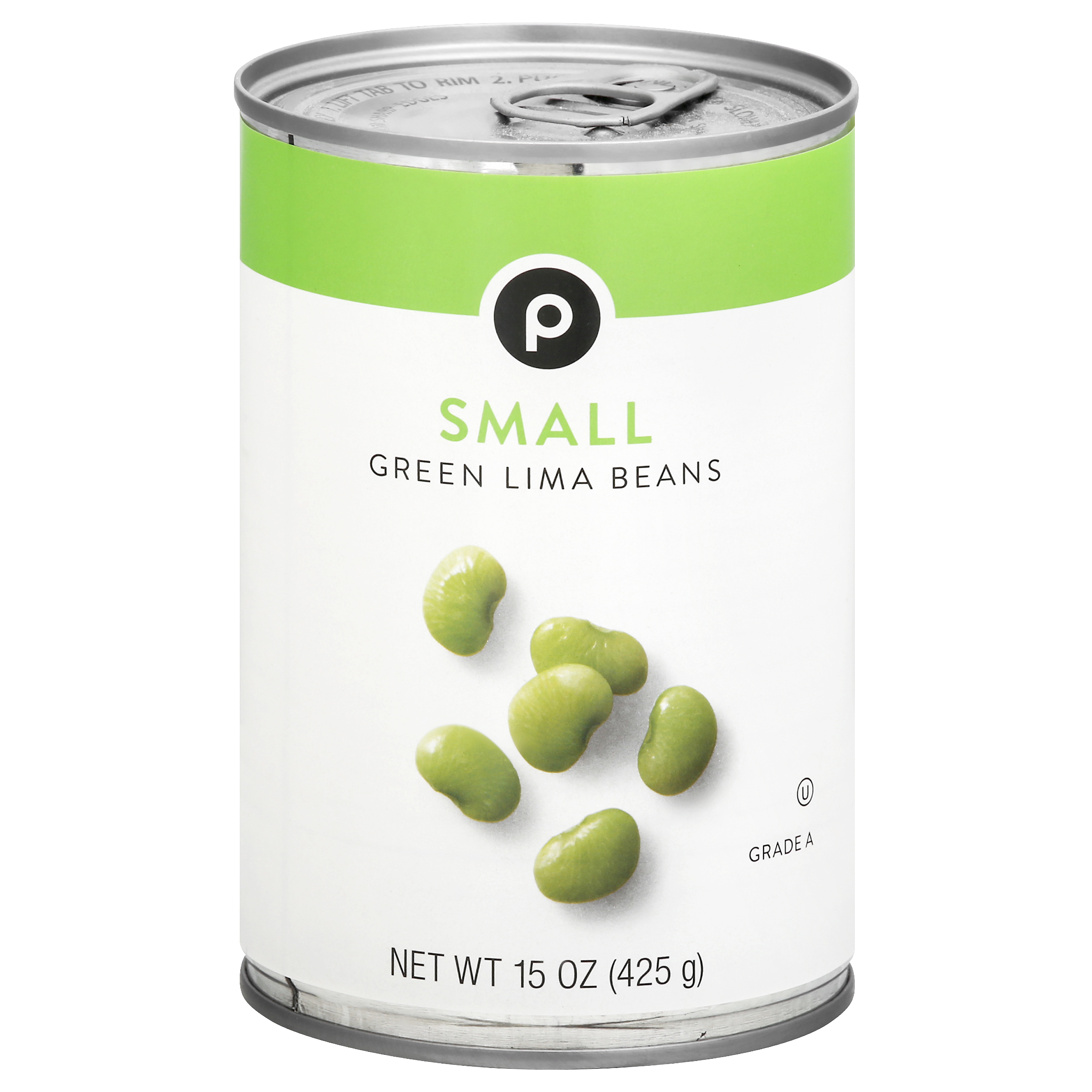 Publix Small Green Lima Beans 15 oz CAN