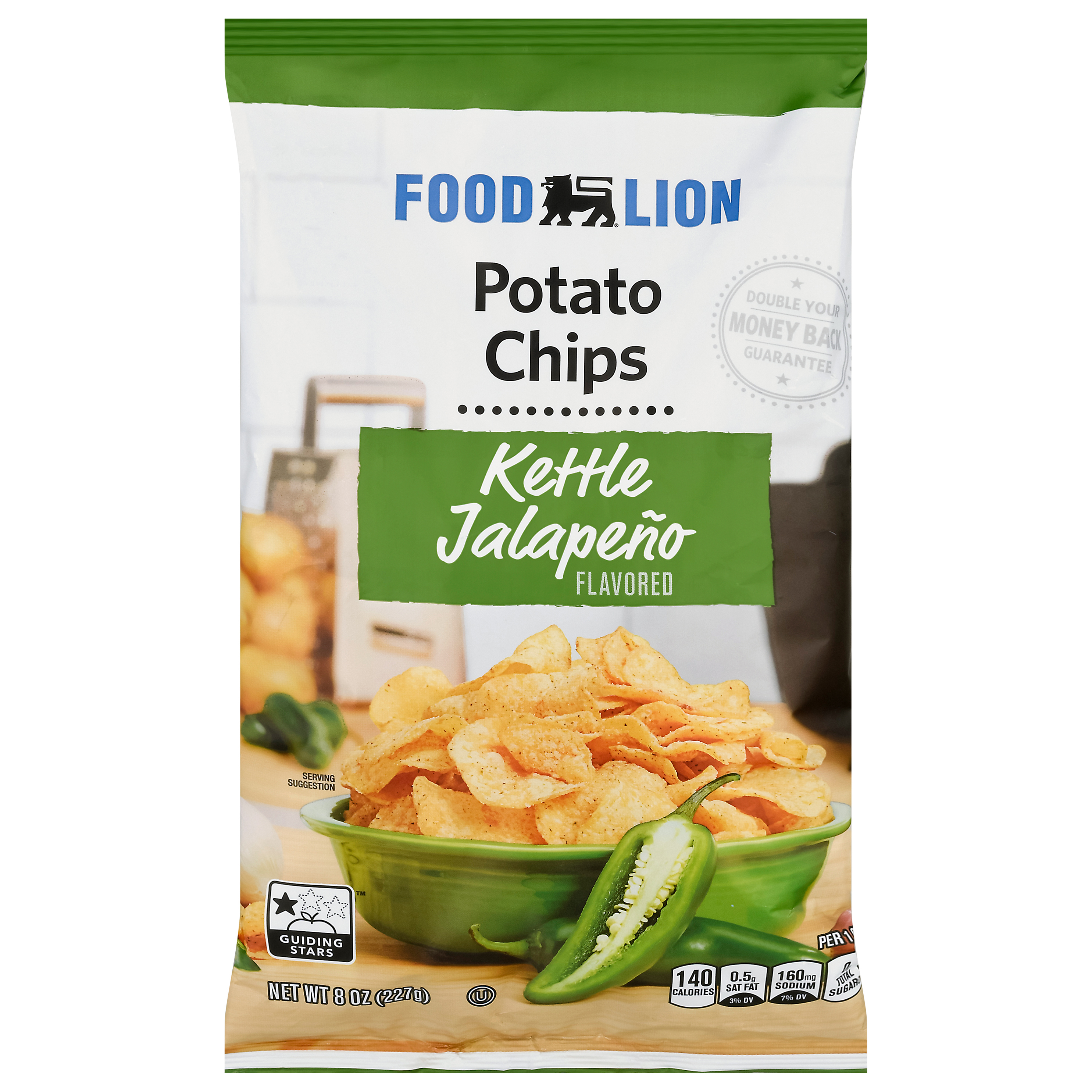 Food Lion Kettle Jalapeno Flavored Potato Chips 8 oz