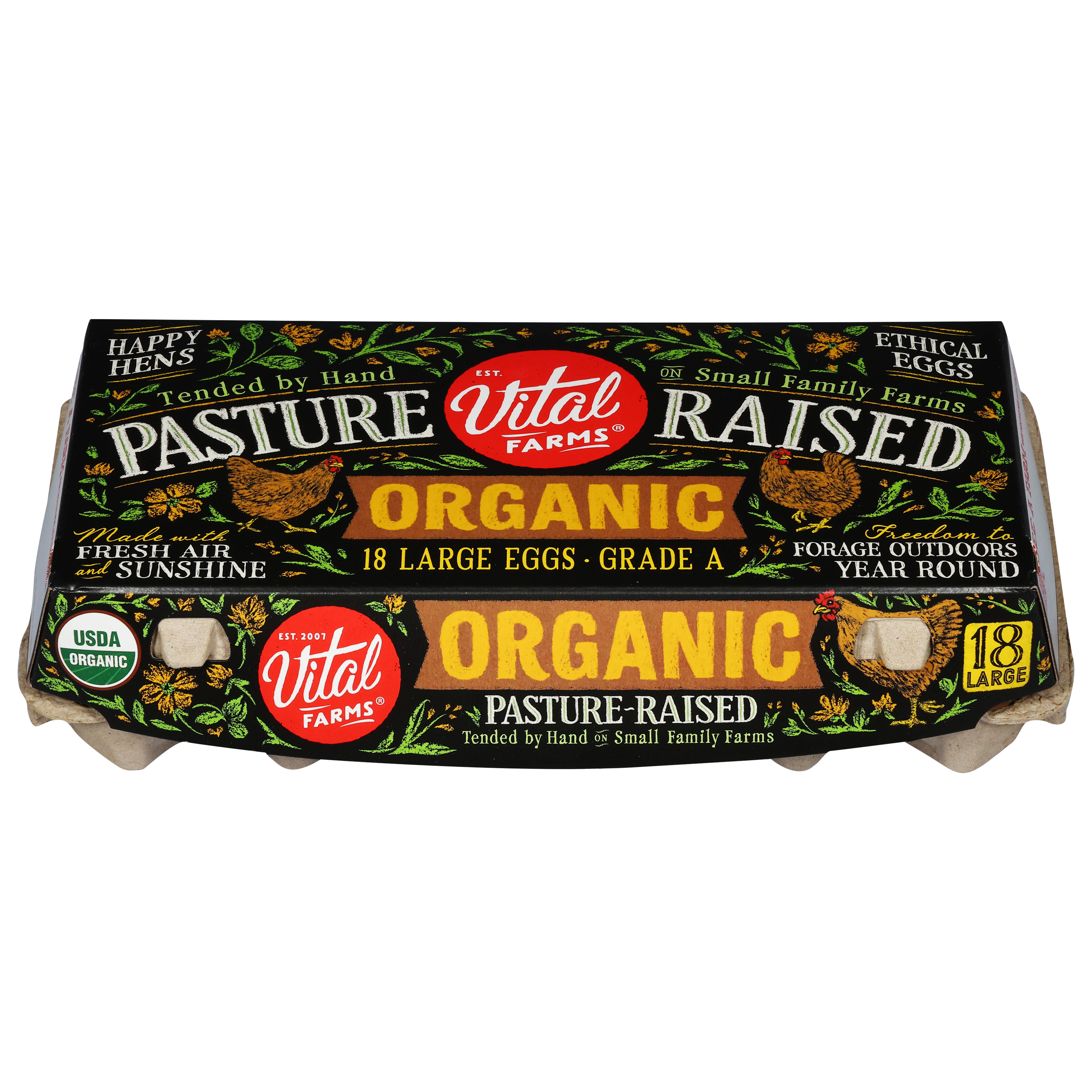 Vital Farms Organic Pasture-Raised Eggs Large