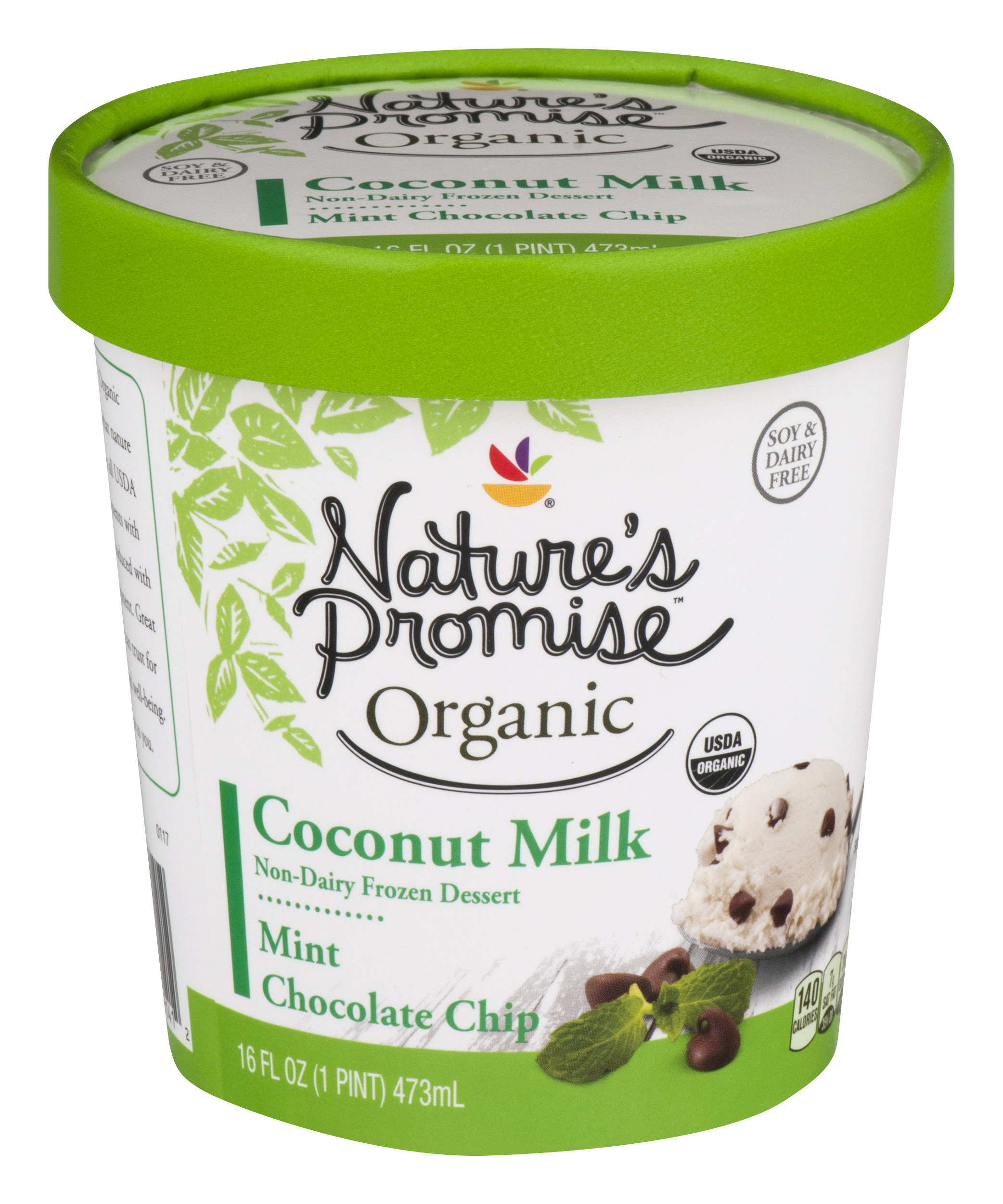 Nature's Promise Organic NonDairy Coconut Milk Frozen Dessert Mint
