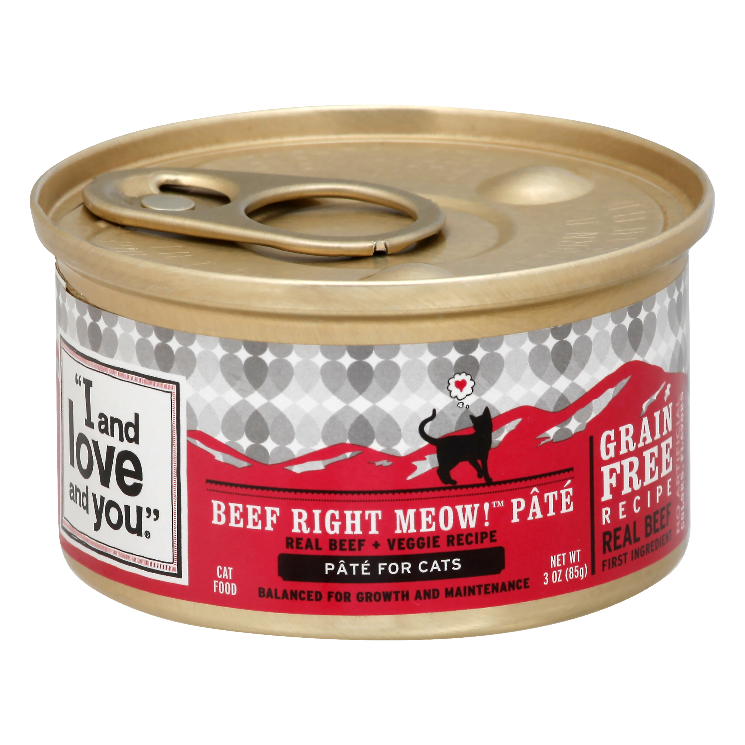 I And Love And You Beef Right Meow! Pate Cat Food