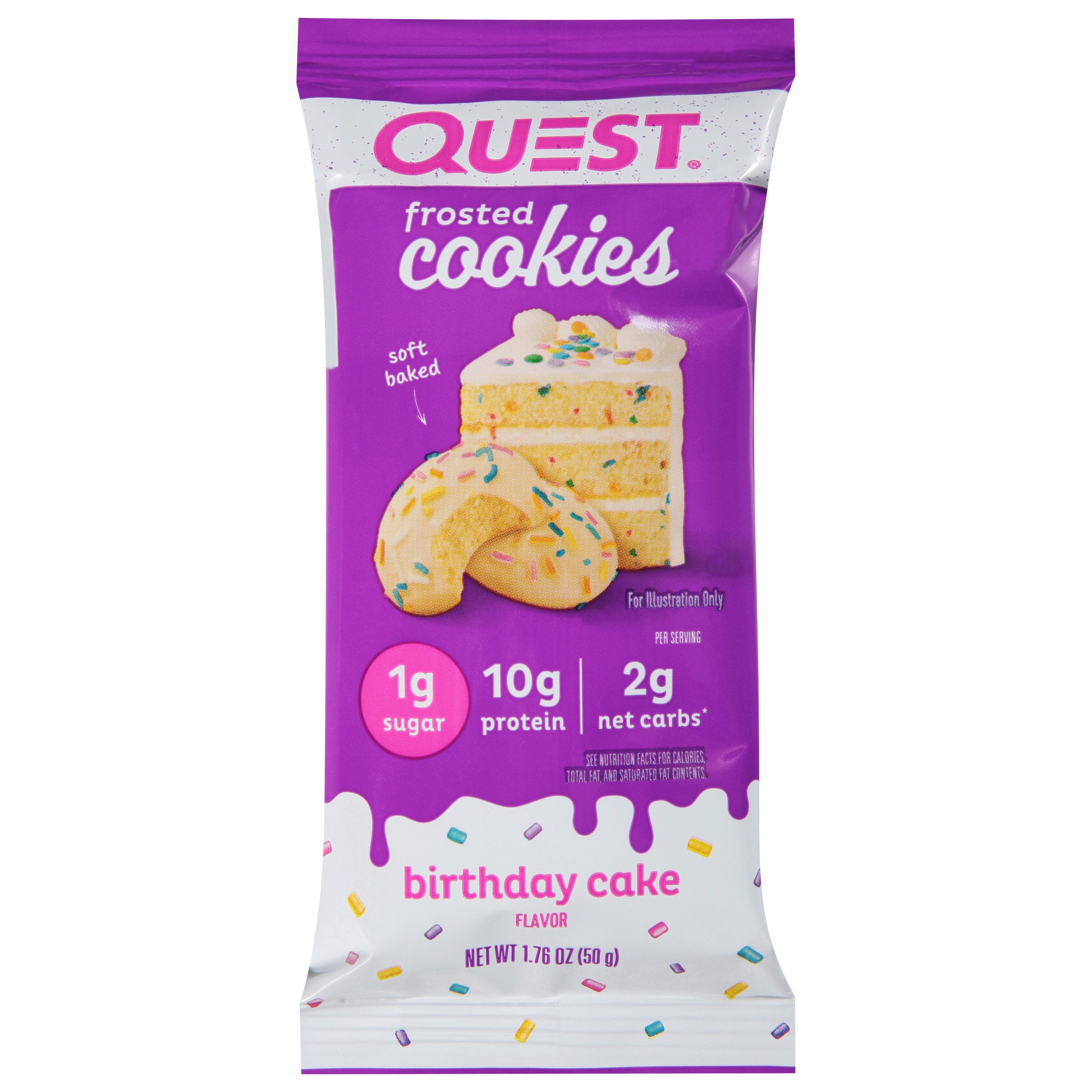 Quest Frosted Birthday Cake Flavored Protein Cookies