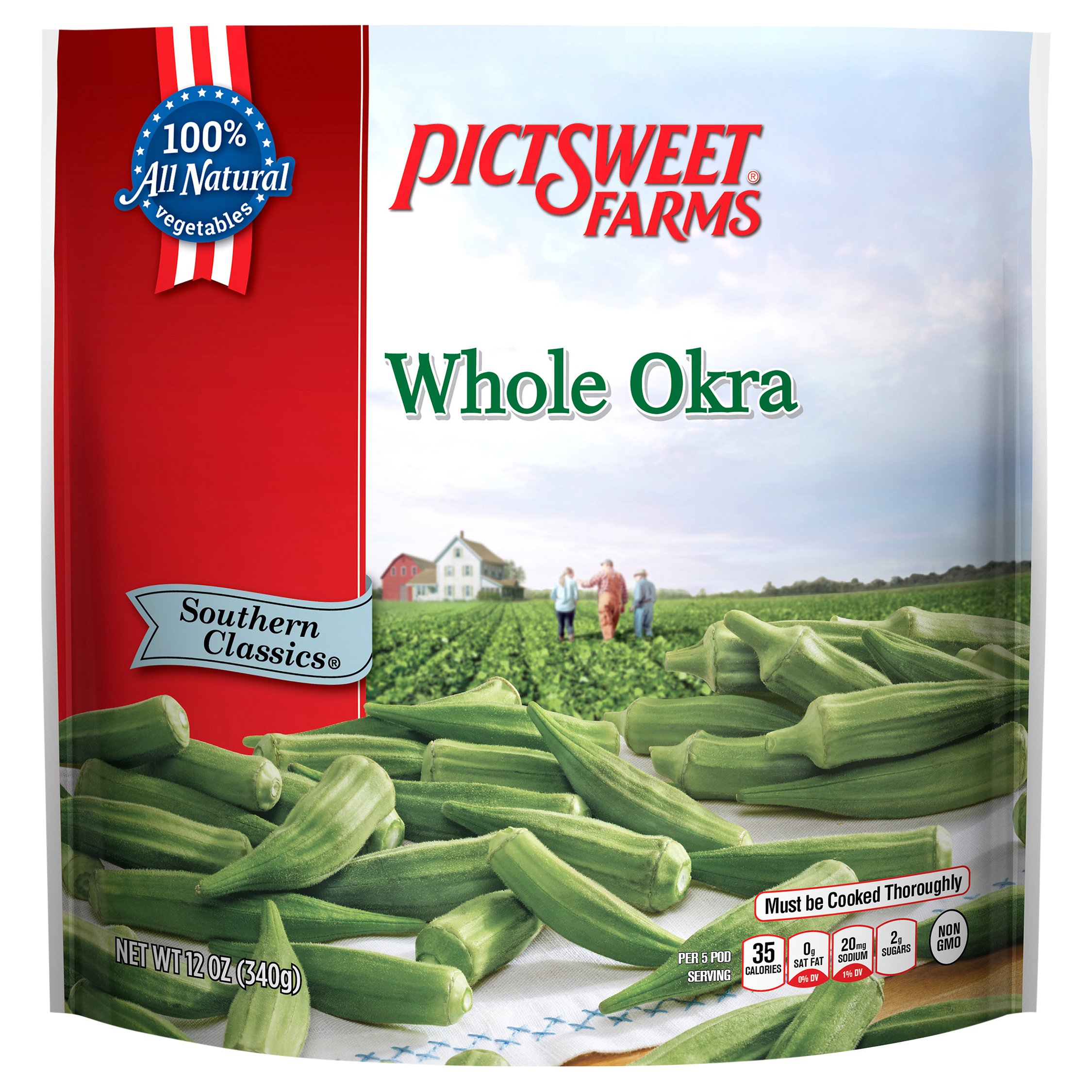 Pictsweet Farms Whole Okra, Southern Classics - 12 oz