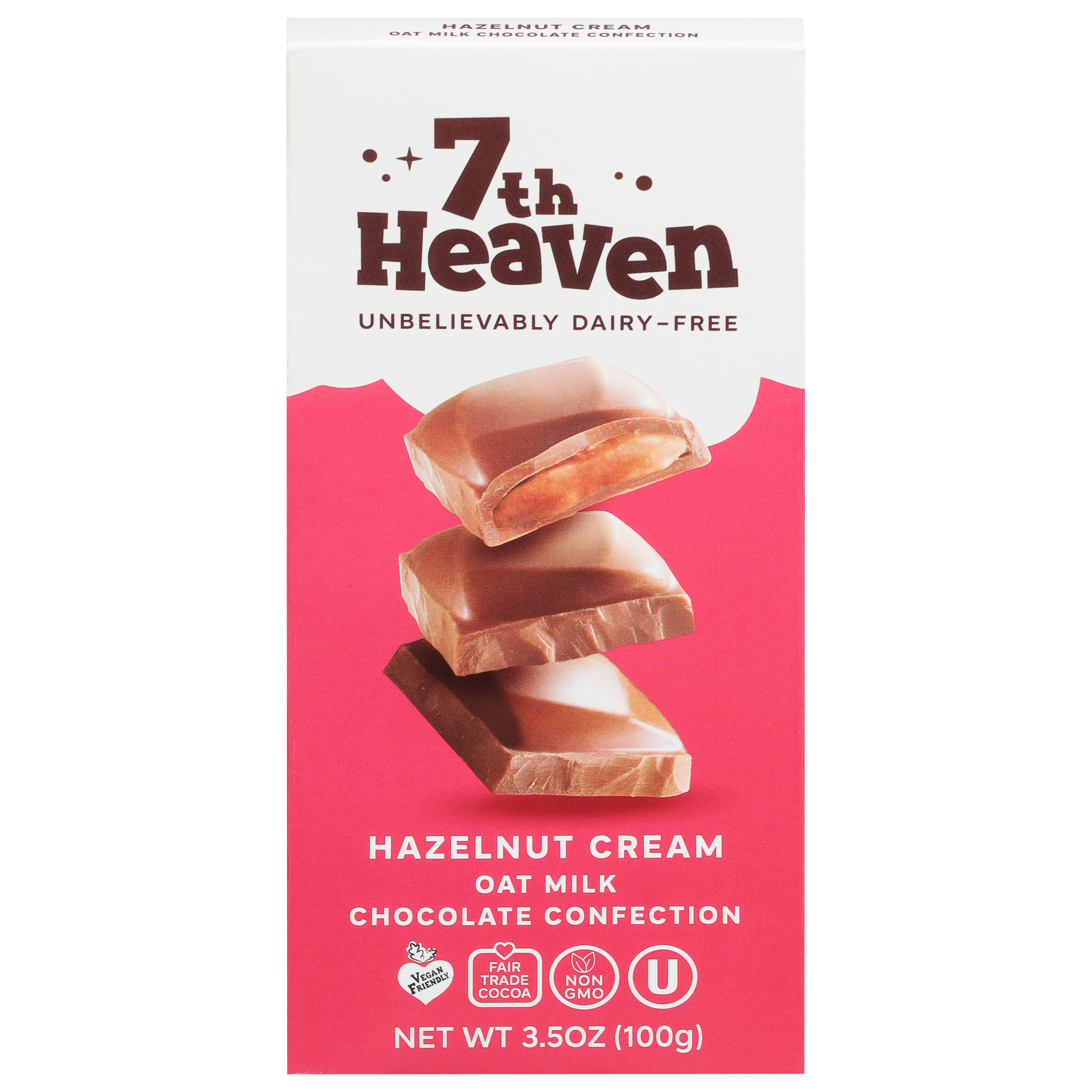 7th Heaven Oat Milk Hazelnut Cream Chocolate Confection