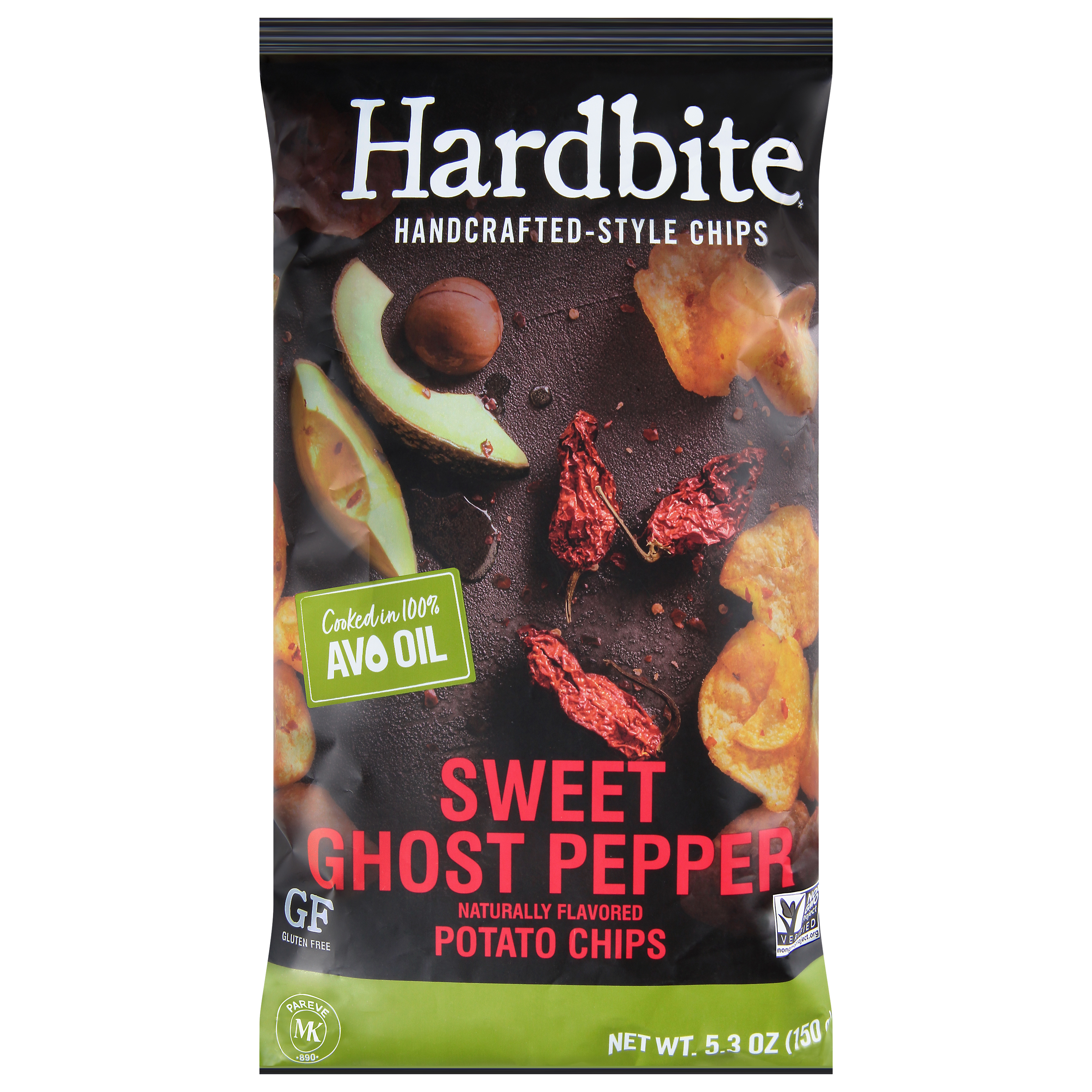 Hardbite Handcrafted-Style Sweet Ghost Pepper Potato Chips