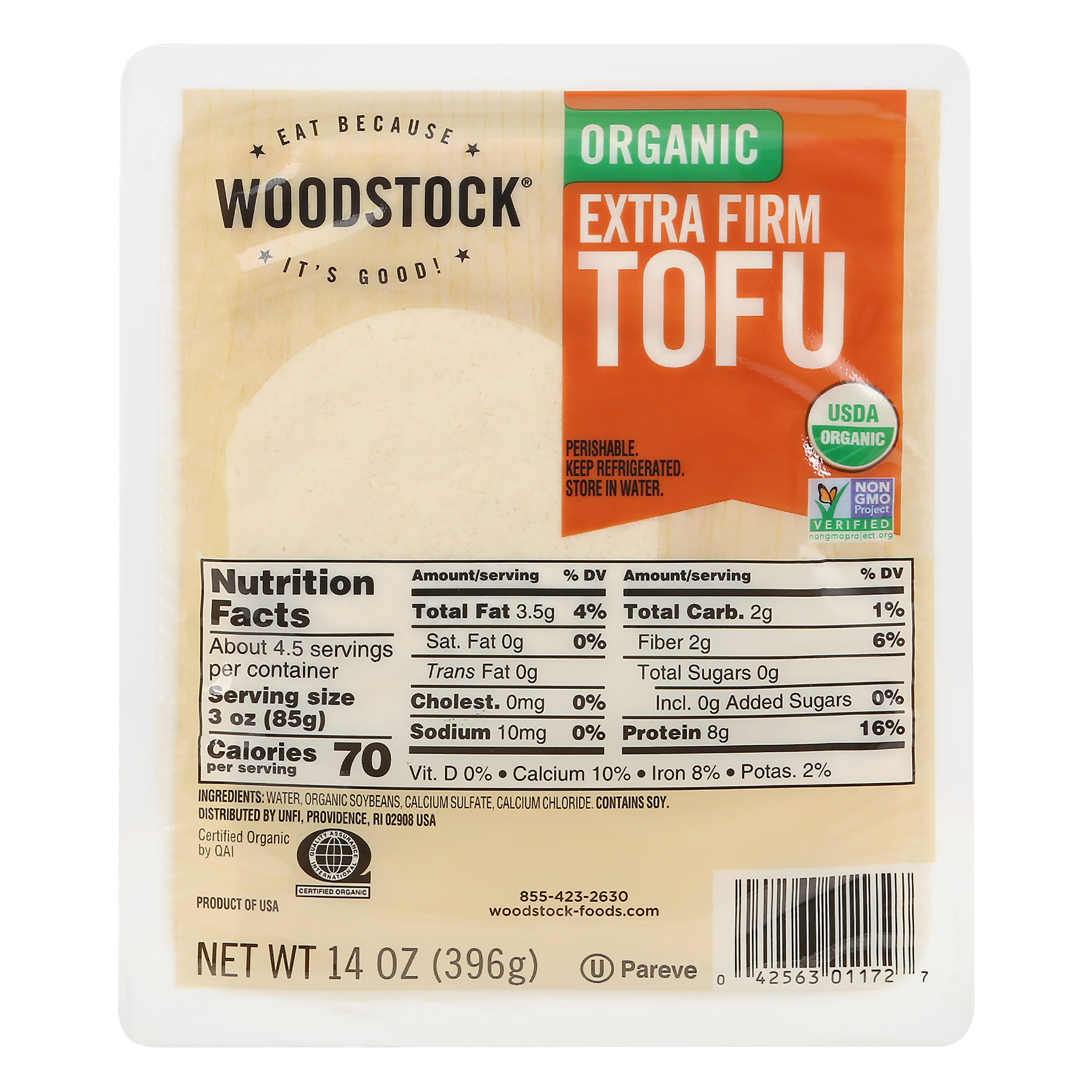 Woodstock Organic Extra Firm Tofu