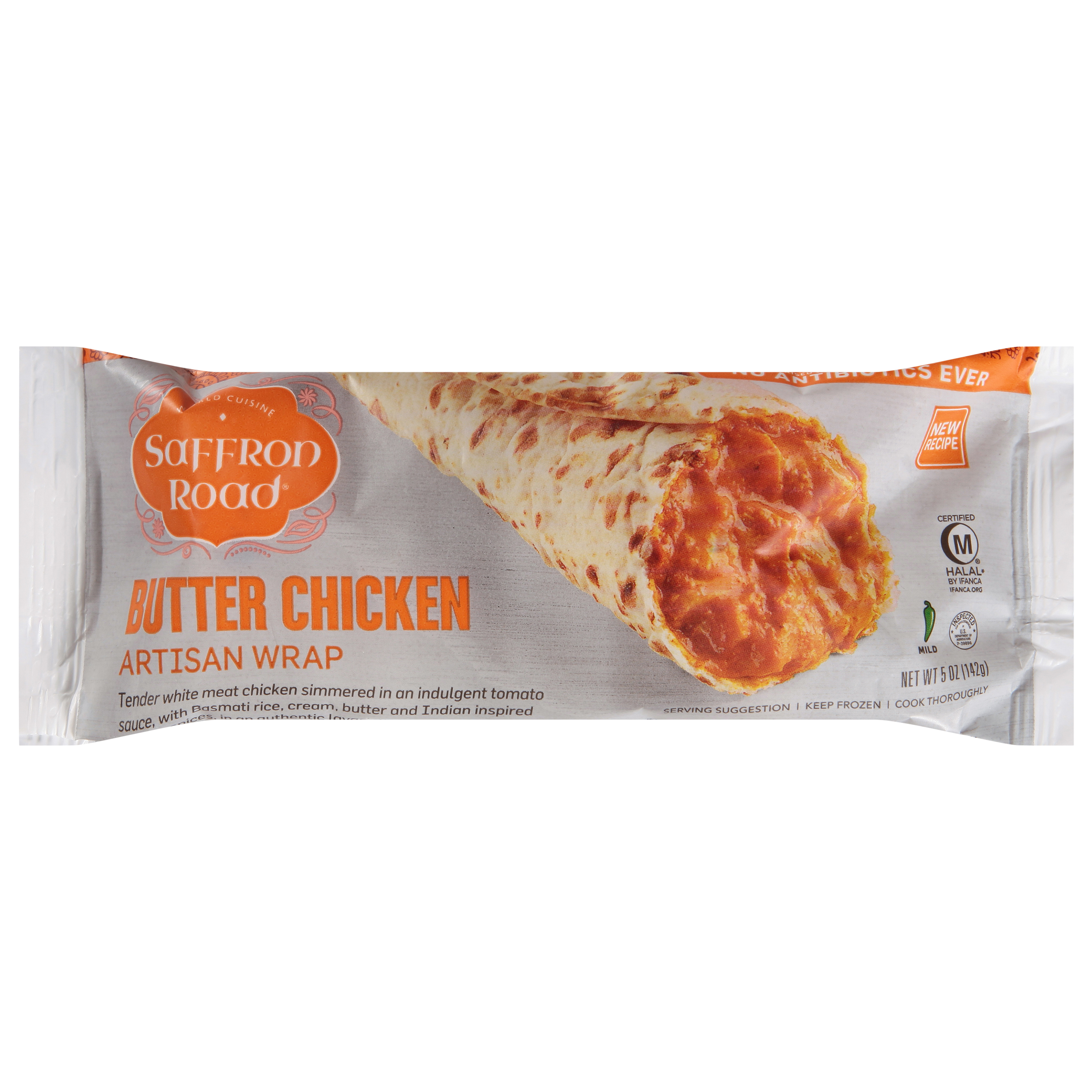 Saffron Road Butter Chicken Artisan Wrap