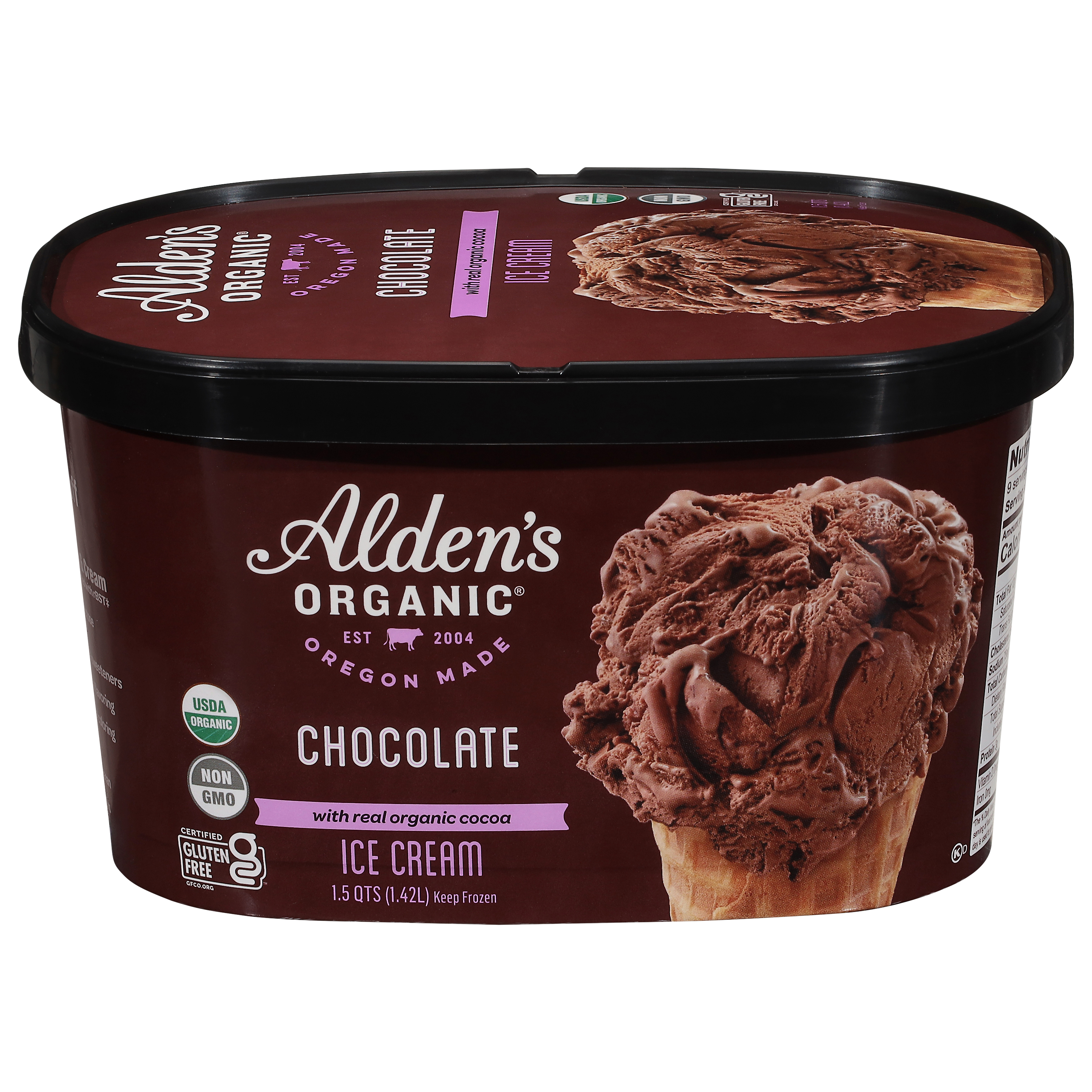 Alden's Organic Chocolate Ice Cream