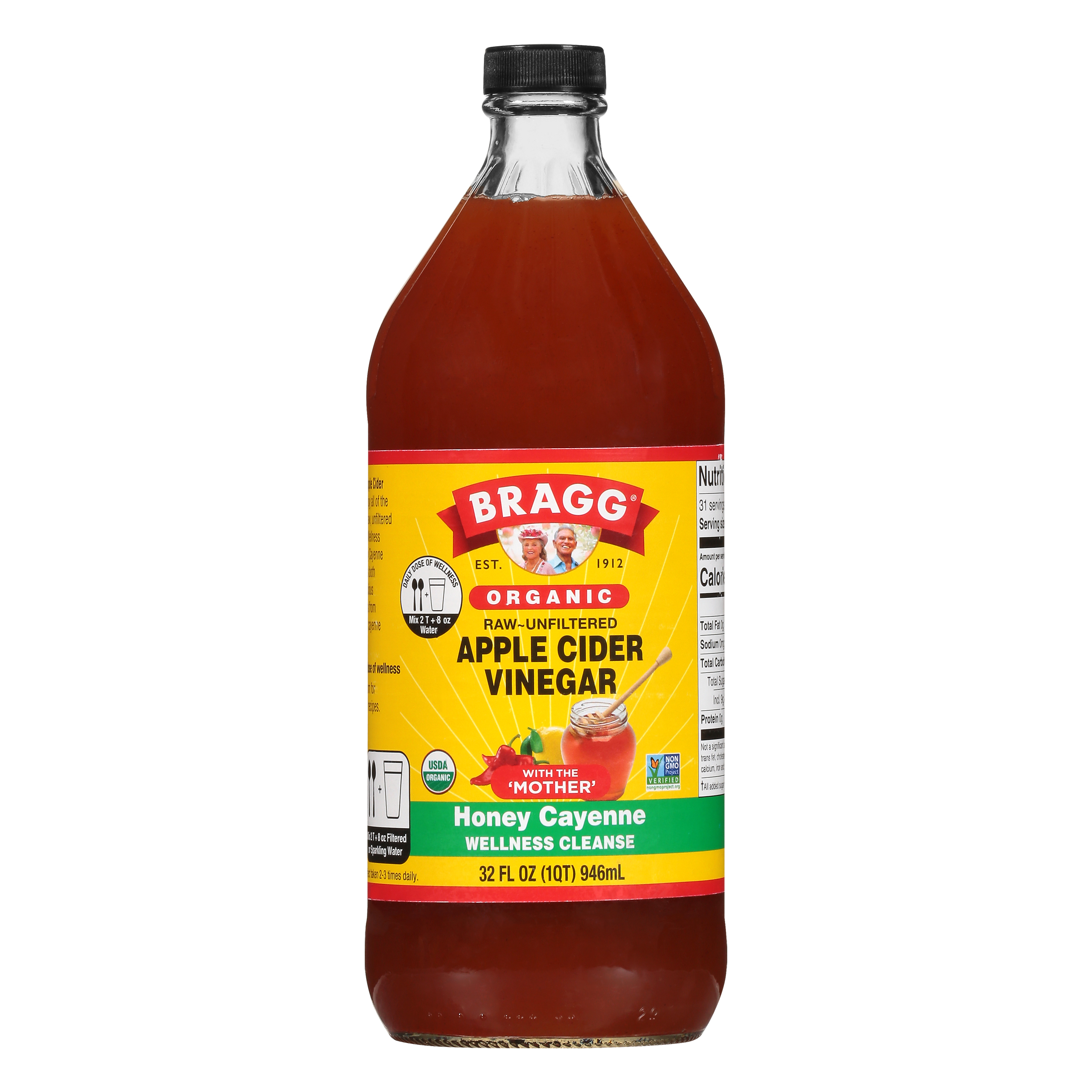 Bragg Organic Honey Cayenne Apple Cider Vinegar