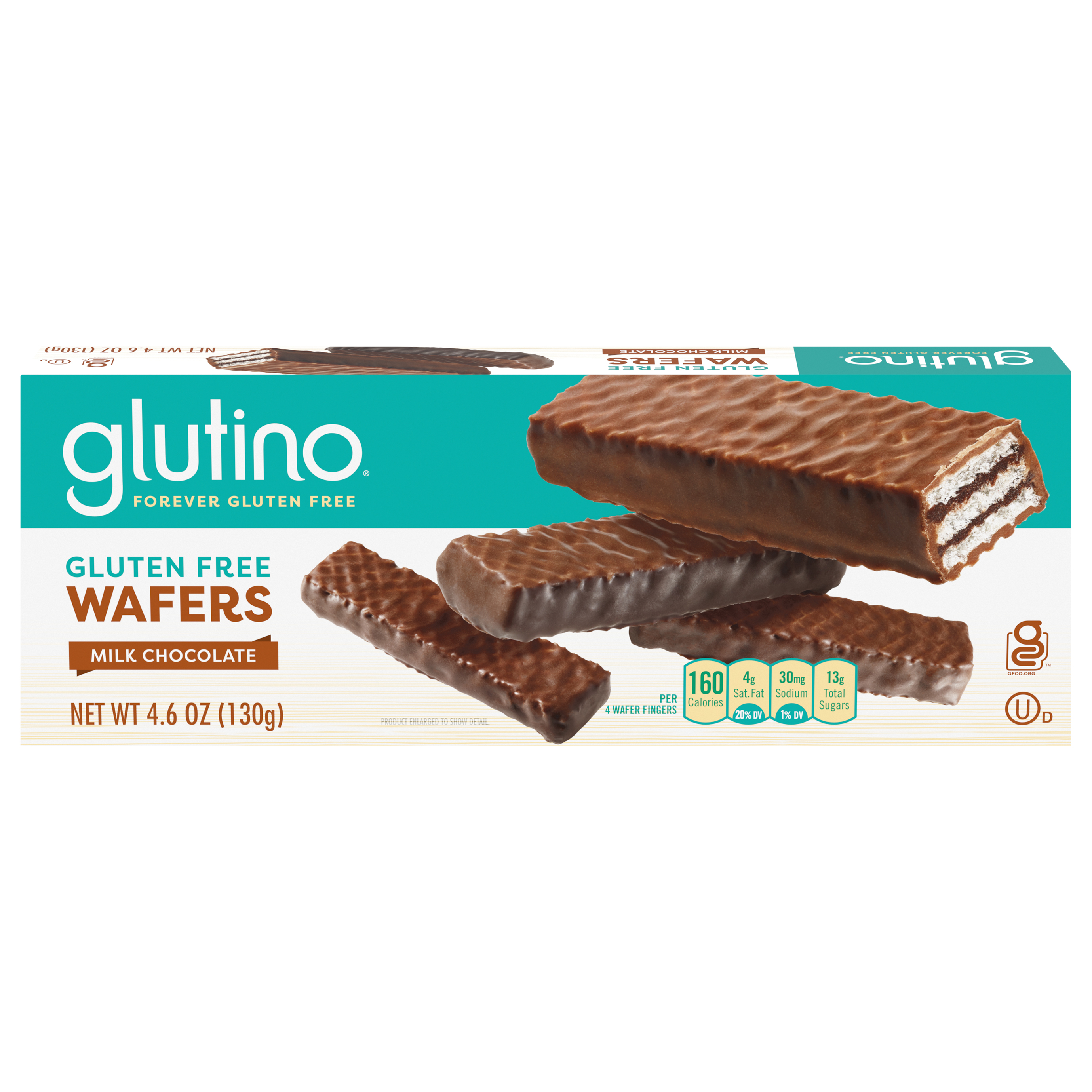 GLUTINO Milk Chocolate Wafers,