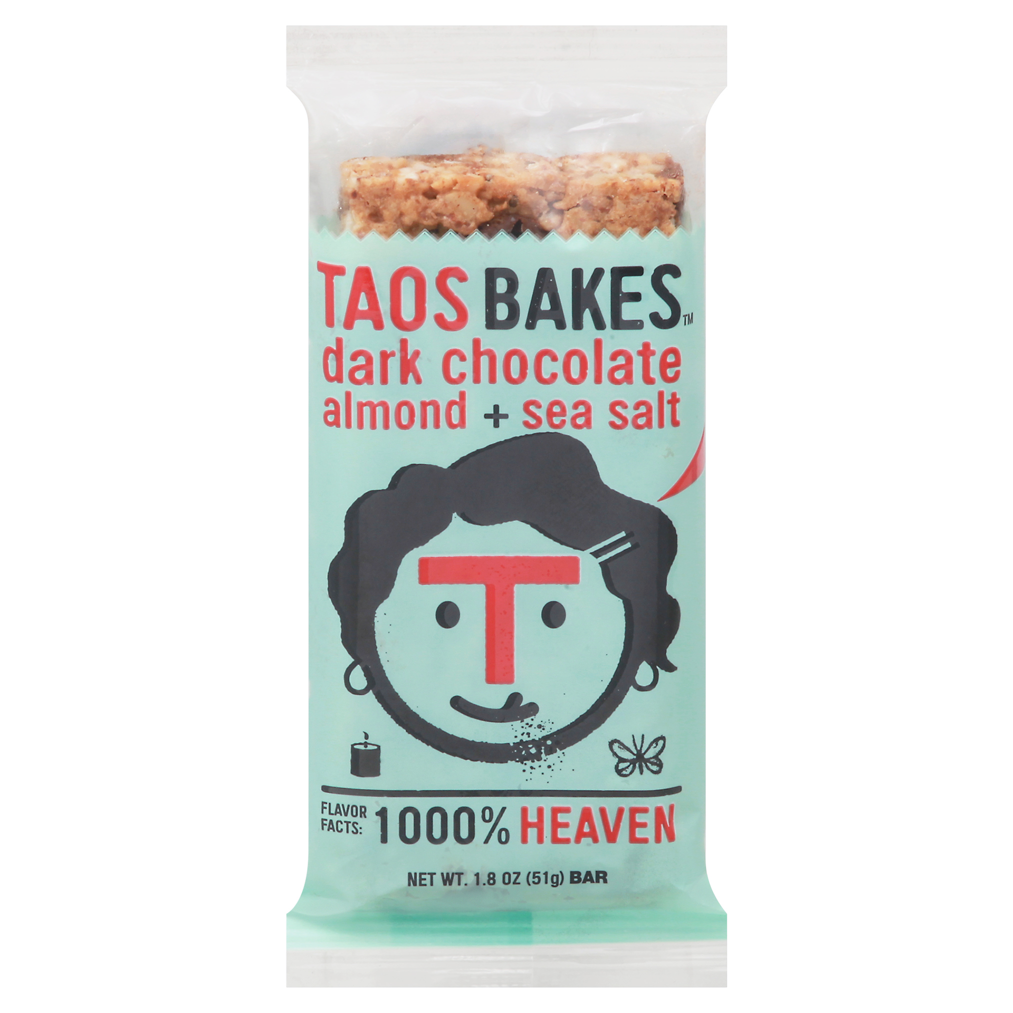 Taos Bakes Dark Chocolate Almond + Sea Salt Bar