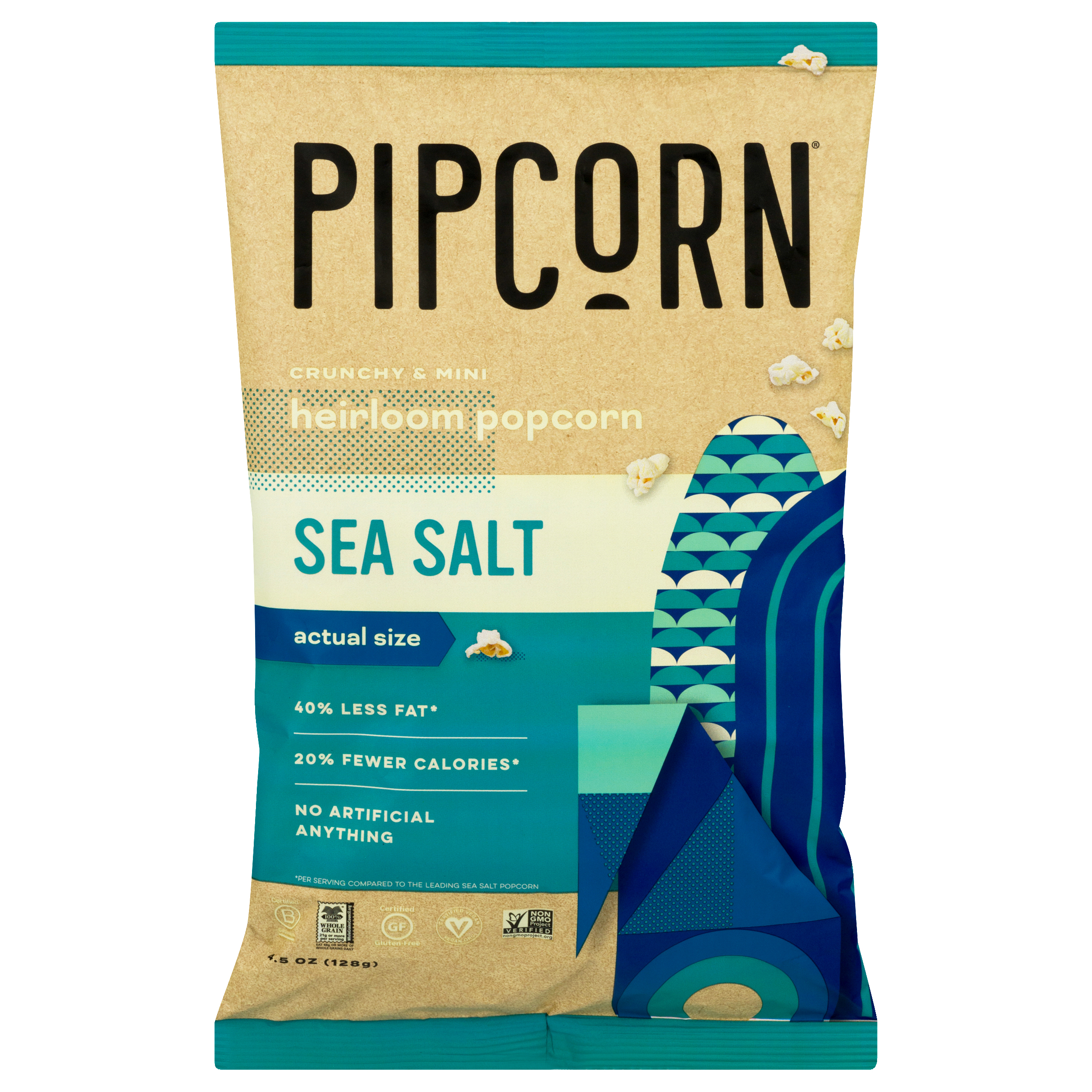 Pipcorn Crunchy & Mini Heriloom Sea Salt Popcorn