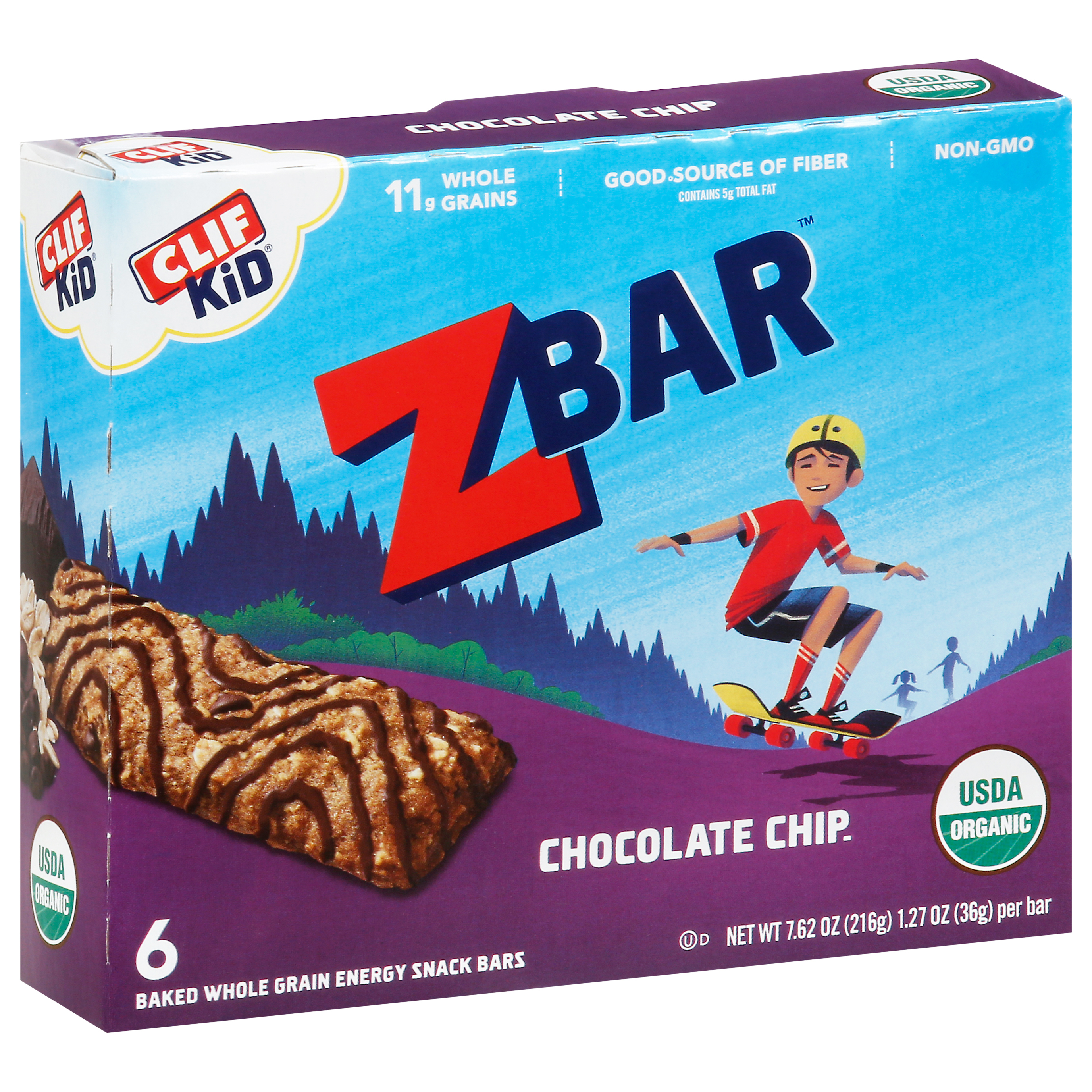 Clif Kid ZBar Chocolate Chip Energy Snack Bars