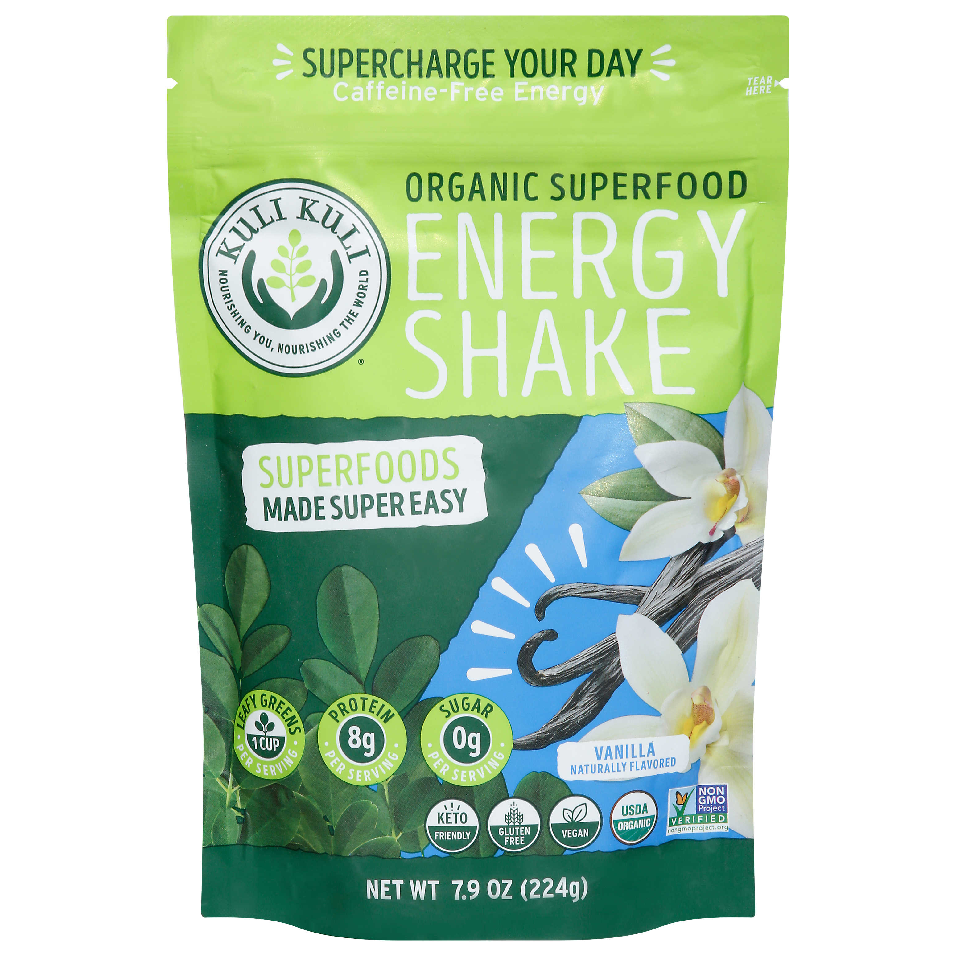 Kuli Kuli Vanilla Organic Superfood Energy Shake