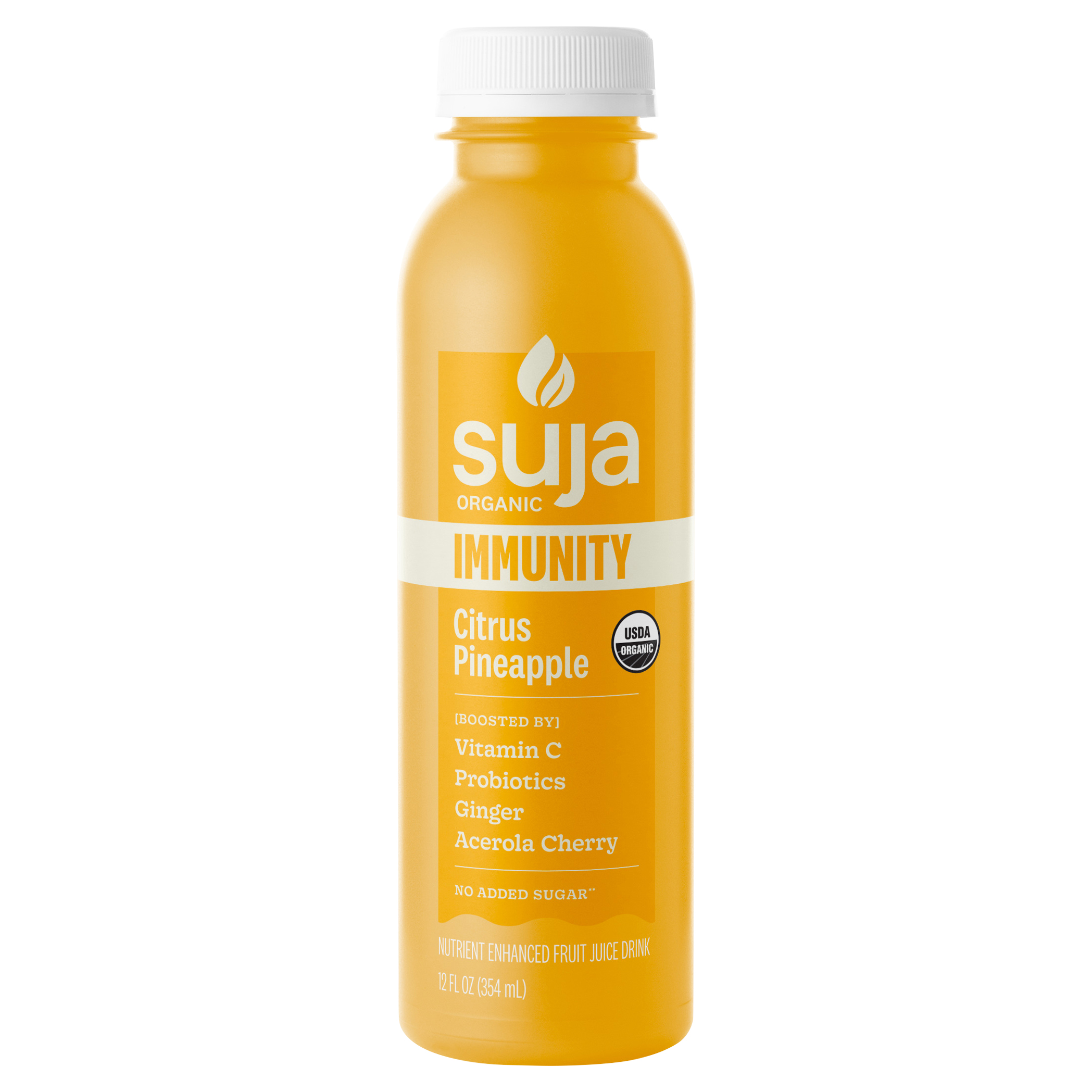 Suja Organic No Added Sugar Immunity Nutrient Enhanced Citrus Pineapple Fruit Juice Drink