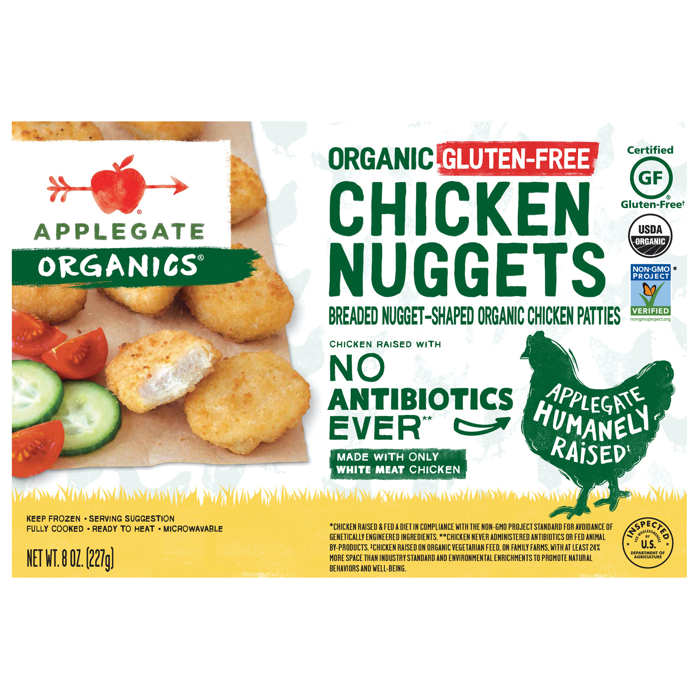 Applegate Organics® Organic Gluten-Free Chicken Nuggets 8 oz. Box