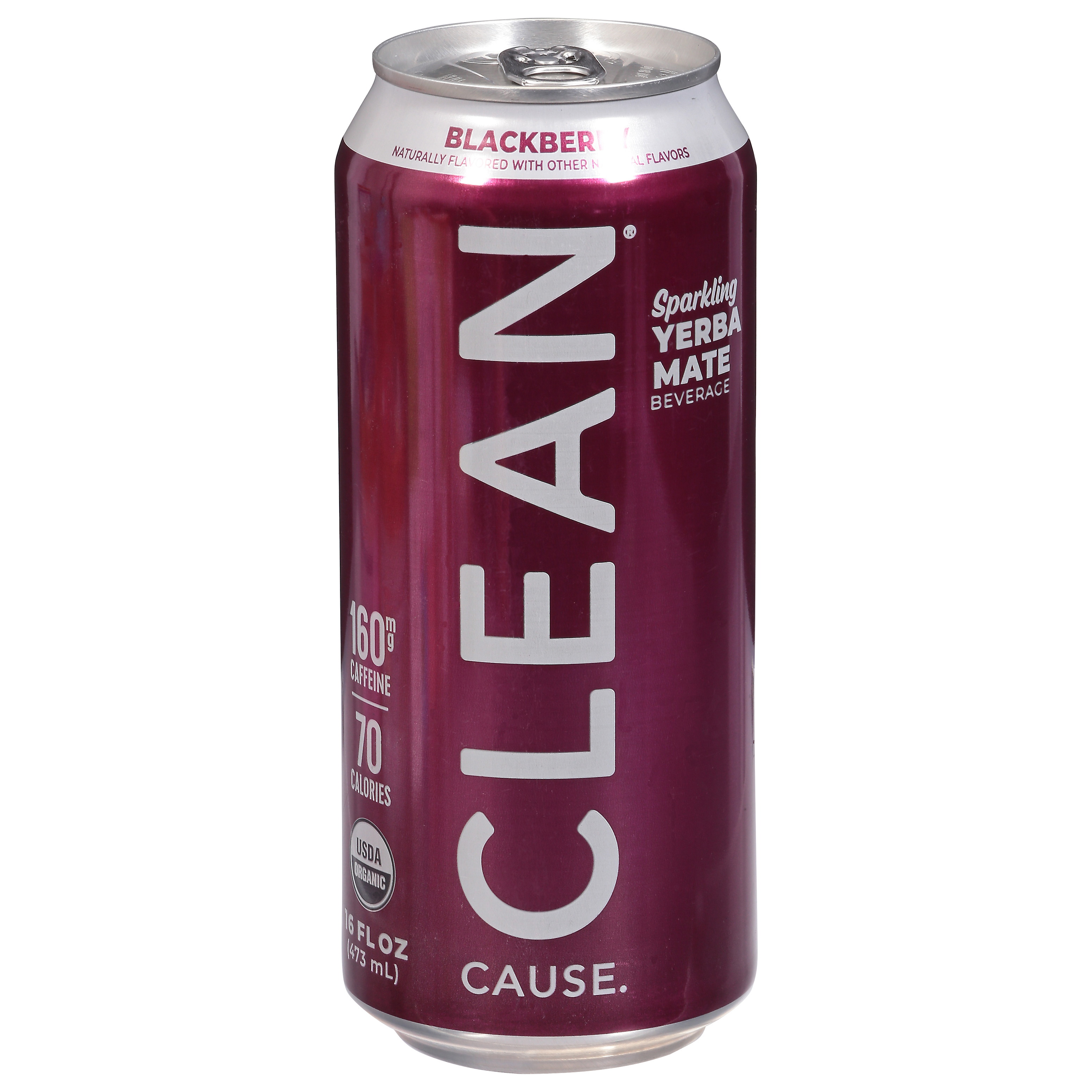 Clean Cause Sparkling Blackberry Yerba Mate Beverage