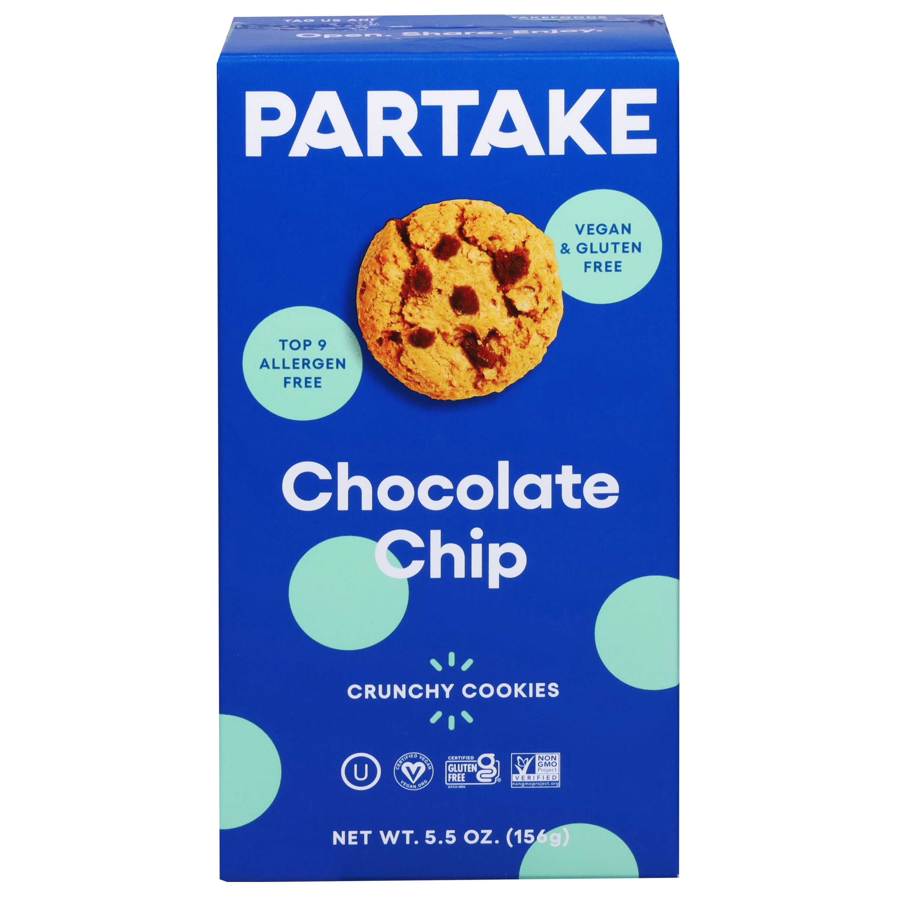 Partake Crunchy Chocolate Chip Cookies