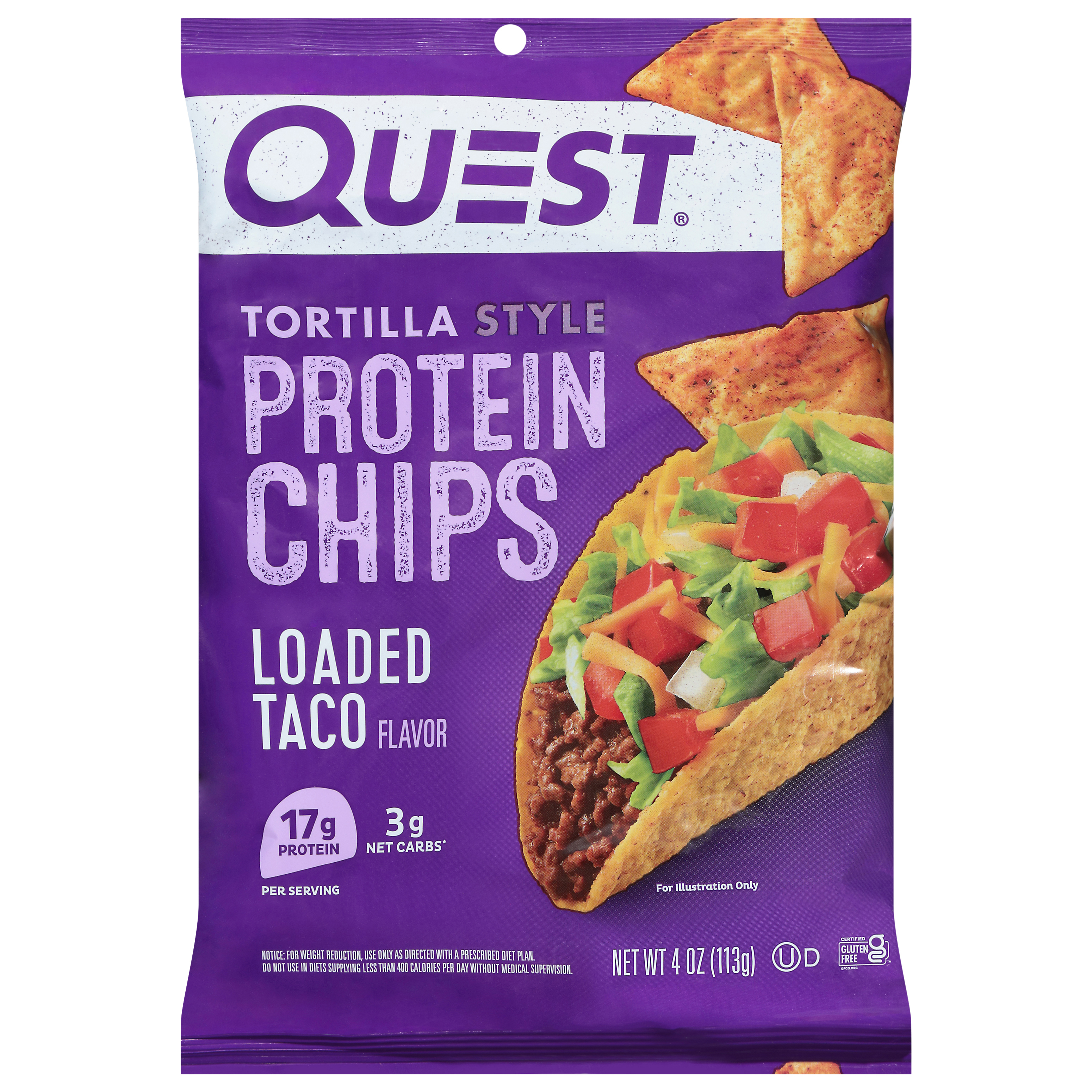 Quest Tortilla Style Loaded Taco Protein Chips