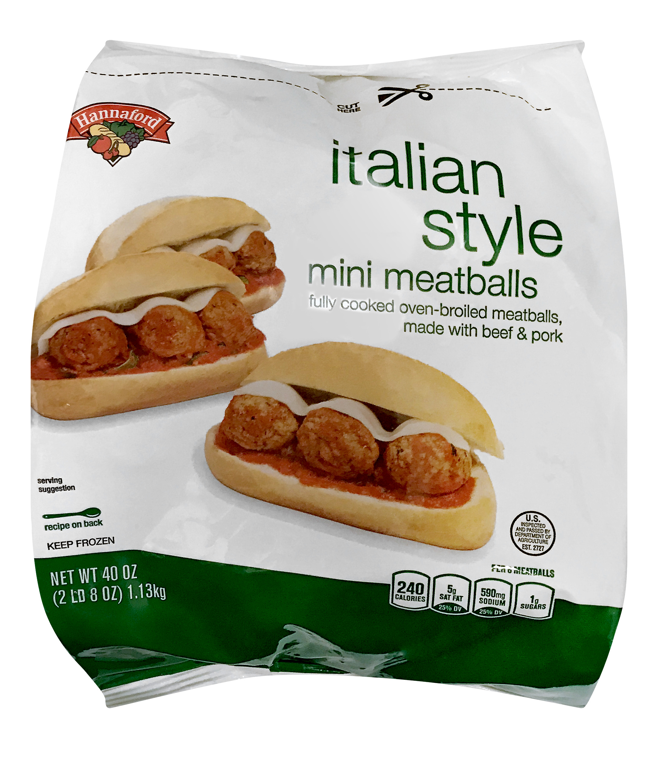 Hannaford Italian Style Mini Meatballs