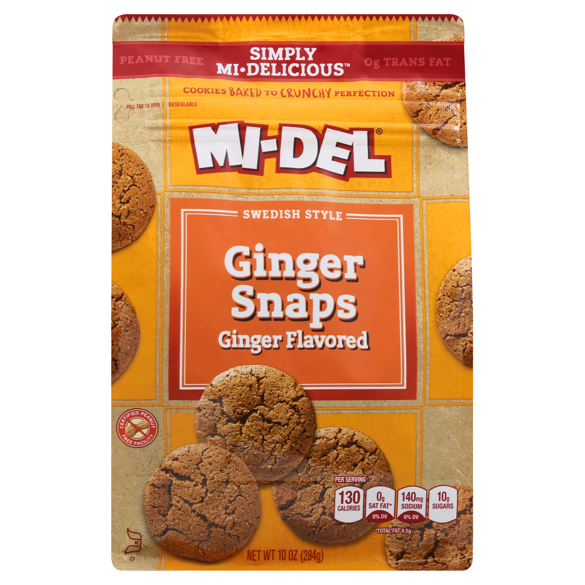 Mi del Swedish Style Ginger Flavored Ginger Snaps