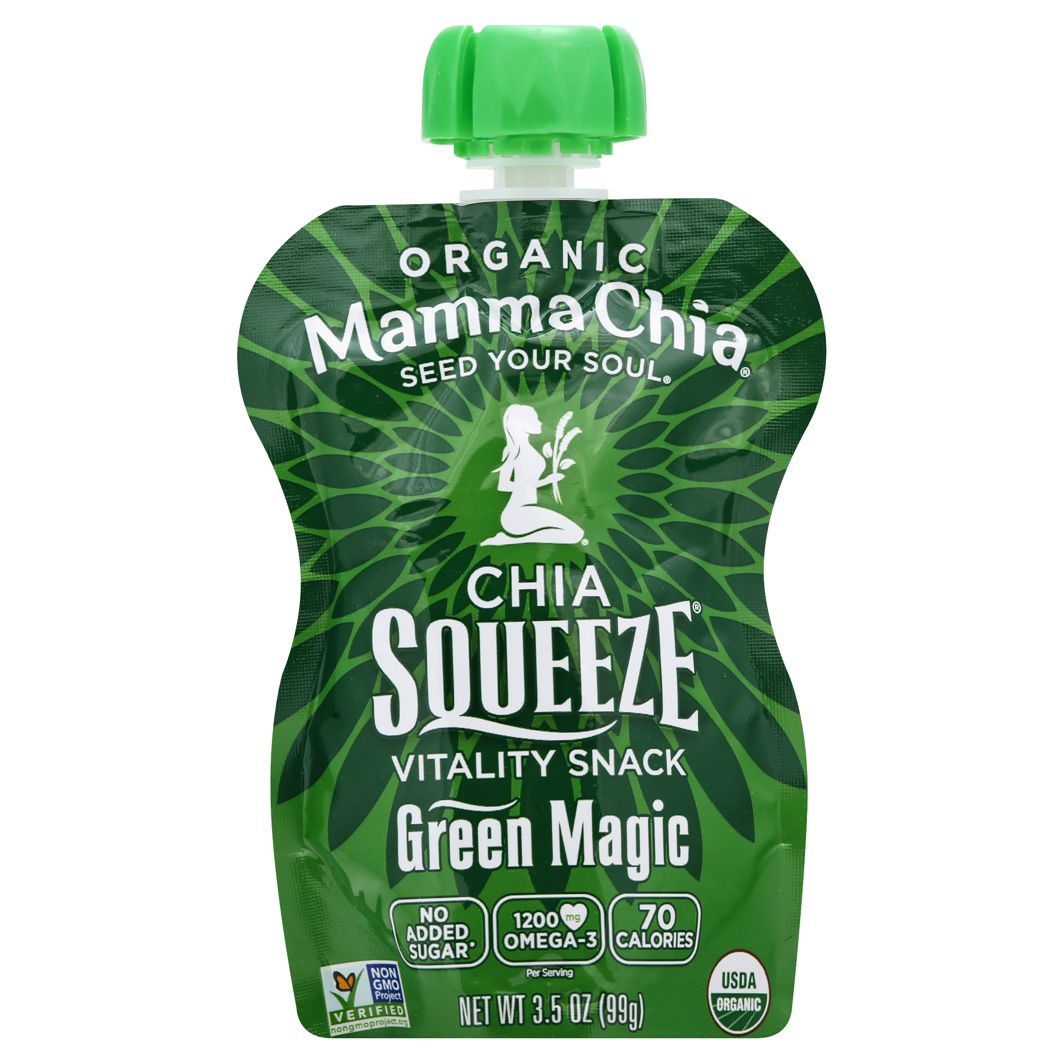 Mamma Chia Chia Squeeze Organic Green Magic Vitality Snack