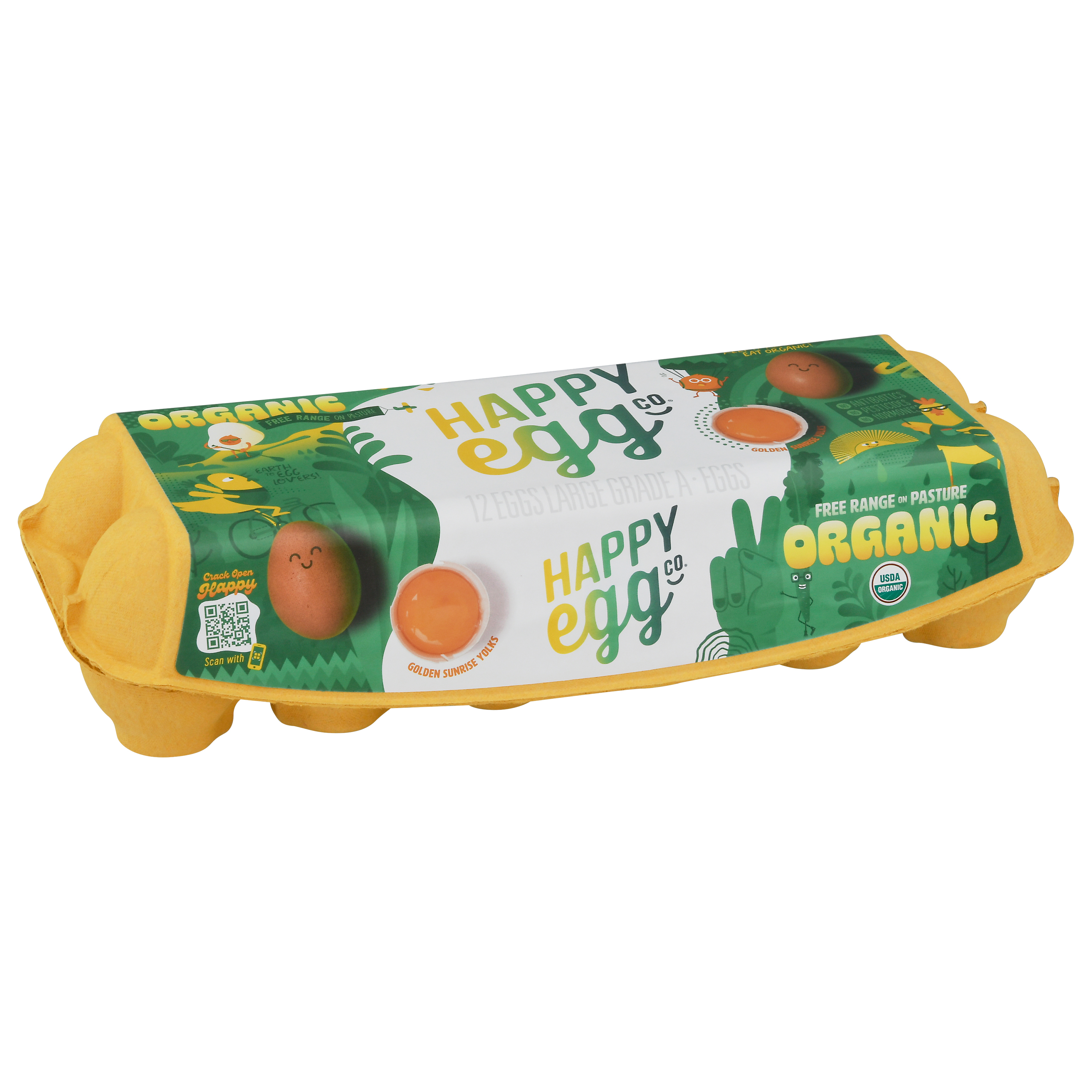 Happy Egg Co. Large Organic Eggs Large 12 Eggs