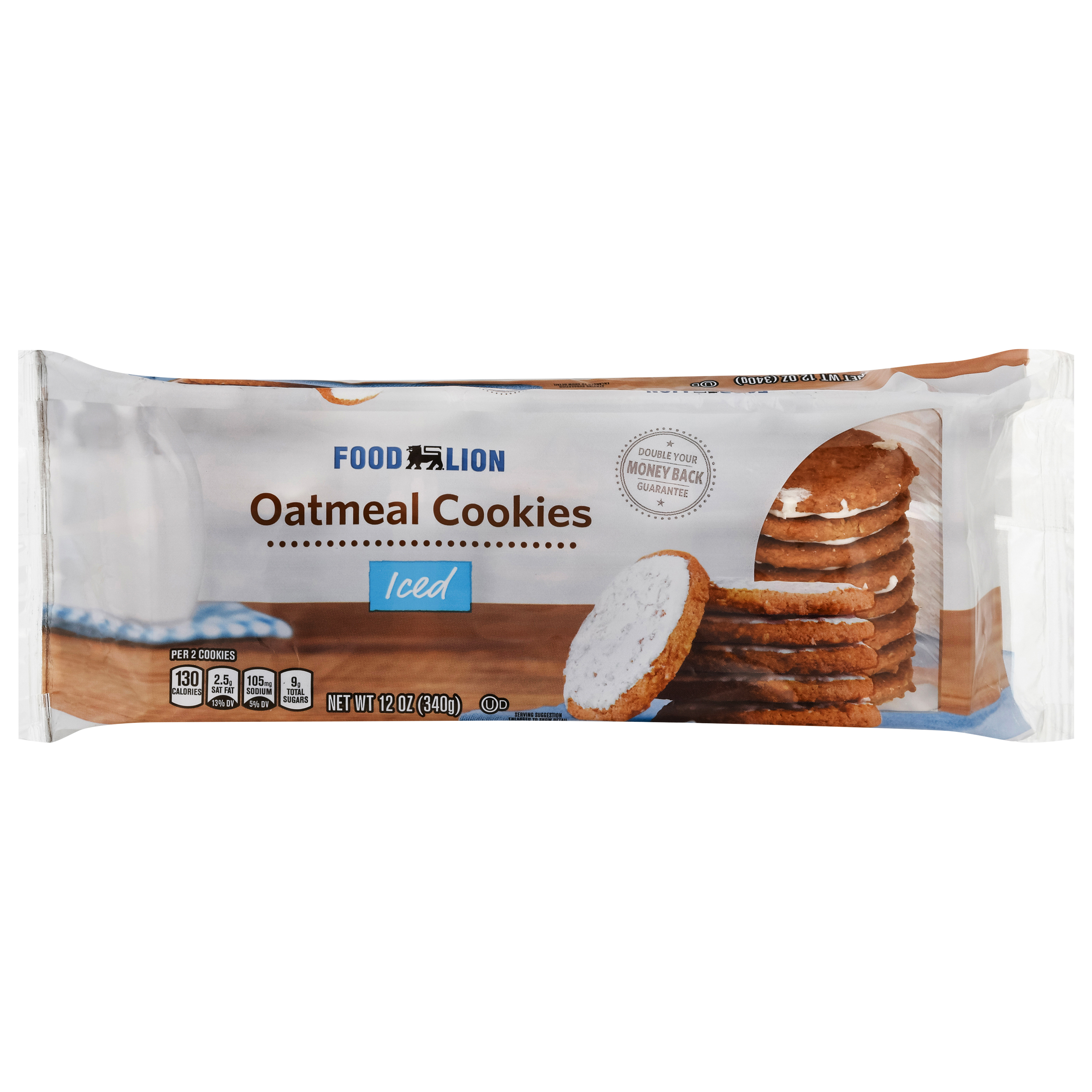 Food Lion Iced Oatmeal Cookies 12 oz