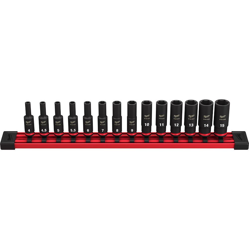 14PC SHOCKWAVE™ Impact Duty™ Metric Deep 6 Point Socket Set Image