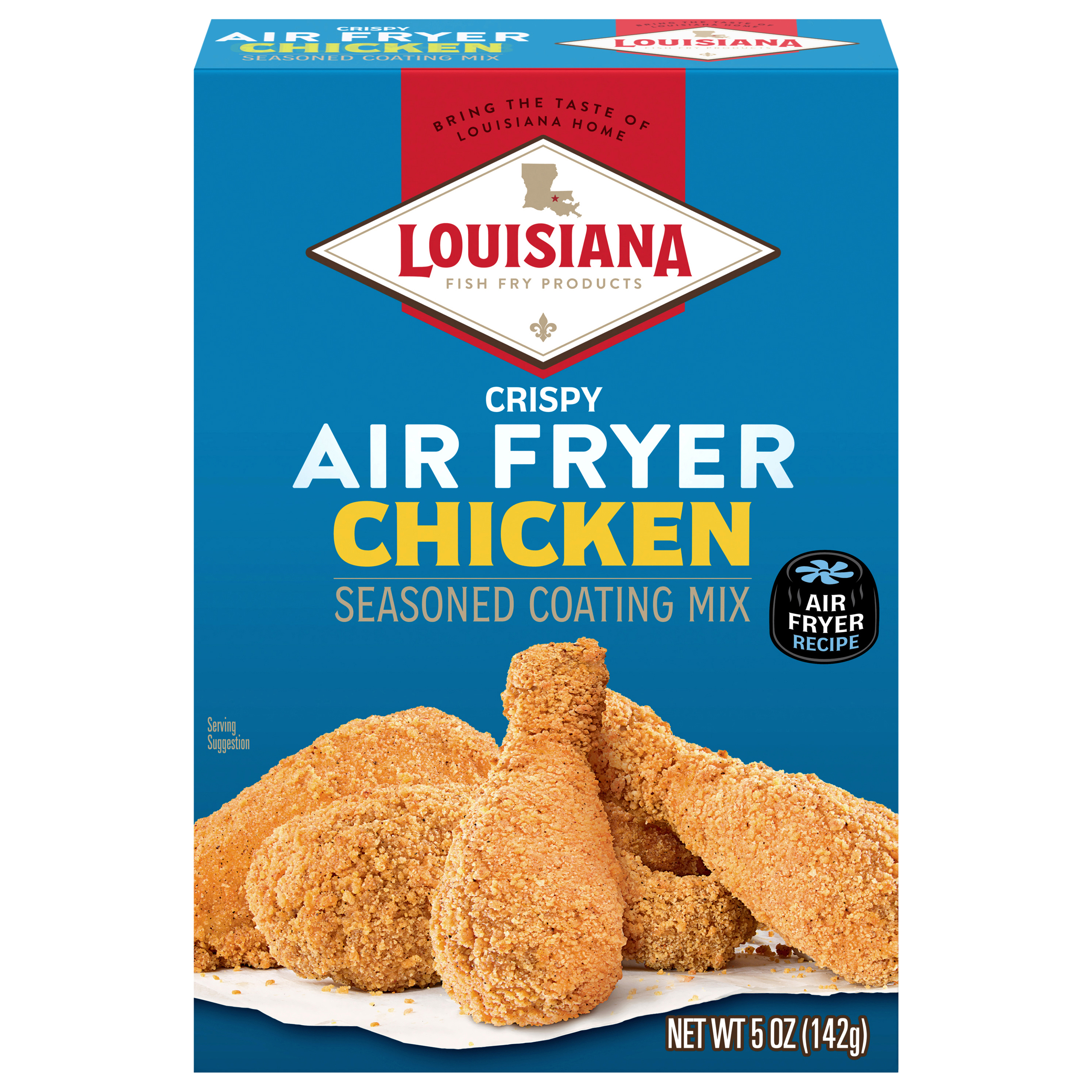 Louisiana Fish Fry Air Fry Coating Mix, Chicken