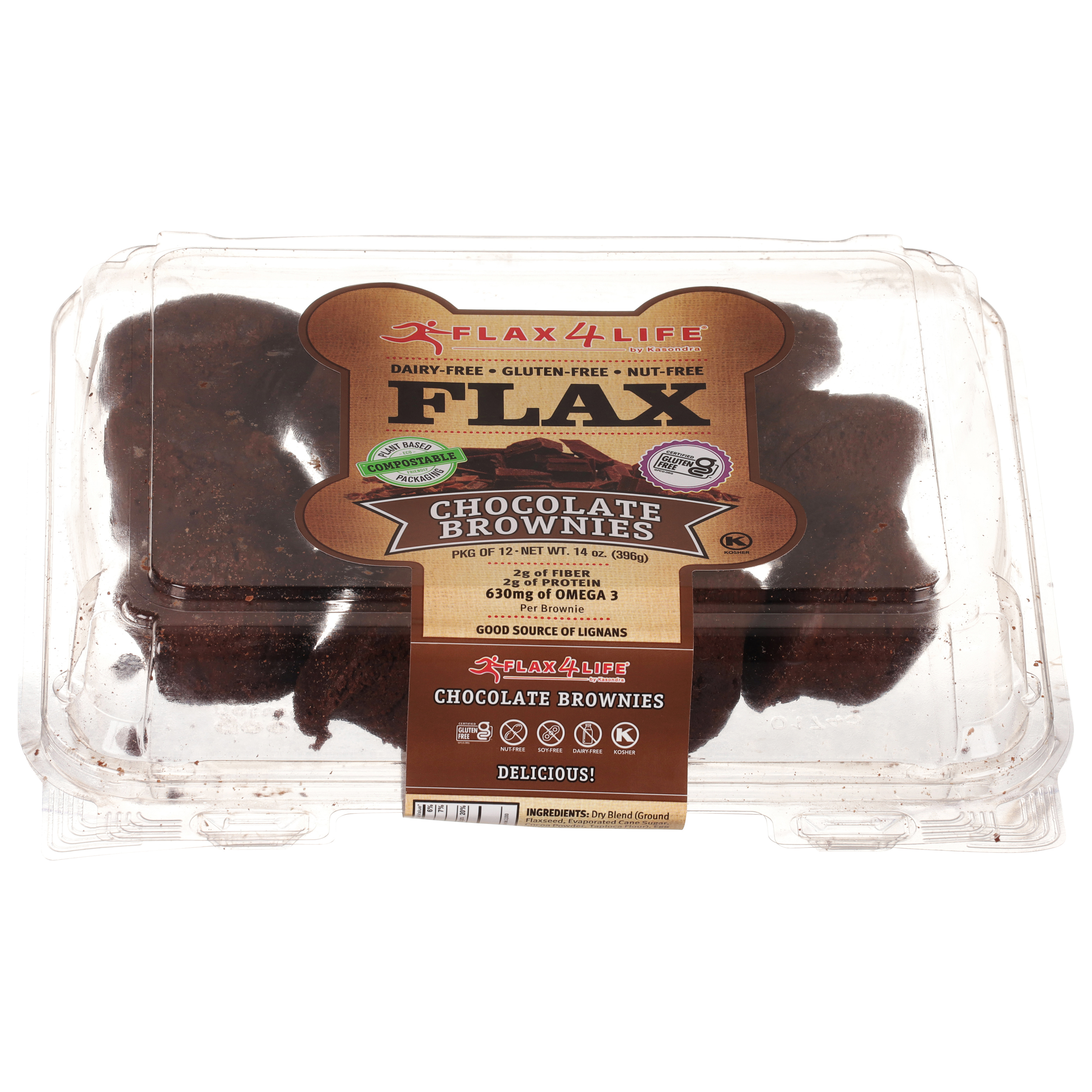 Flax4Life Flax Chocolate Brownies