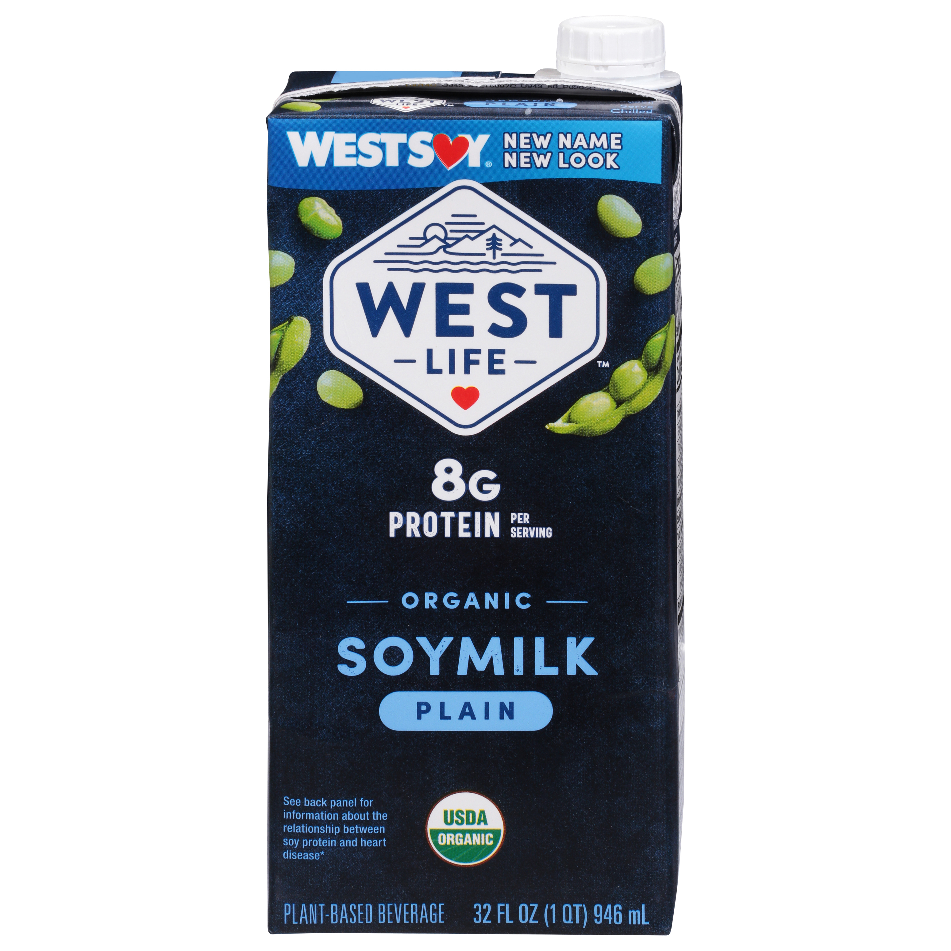 West Life Organic Plain Soymilk