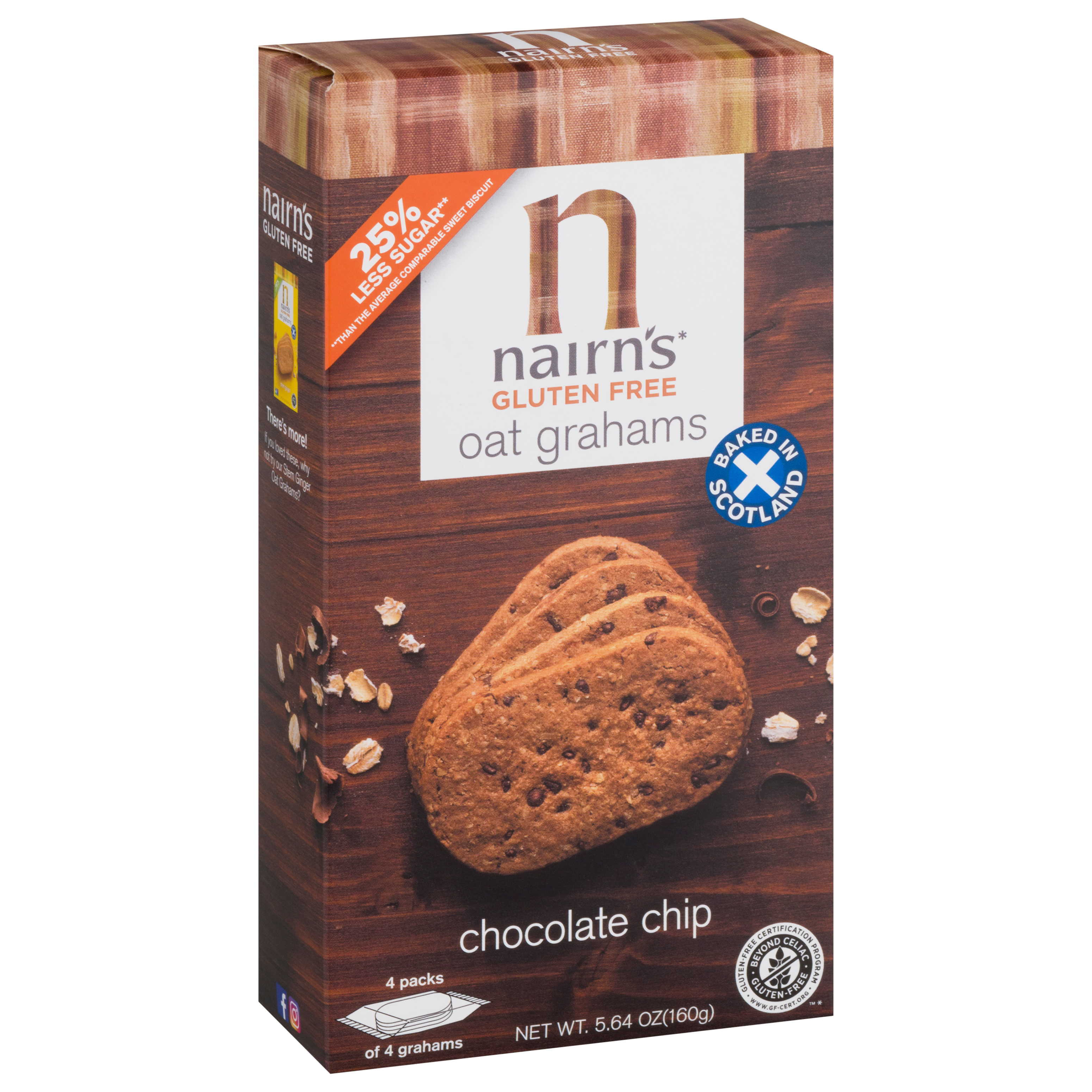 Nairn's Gluten Free Chocolate Chip Oat Grahams