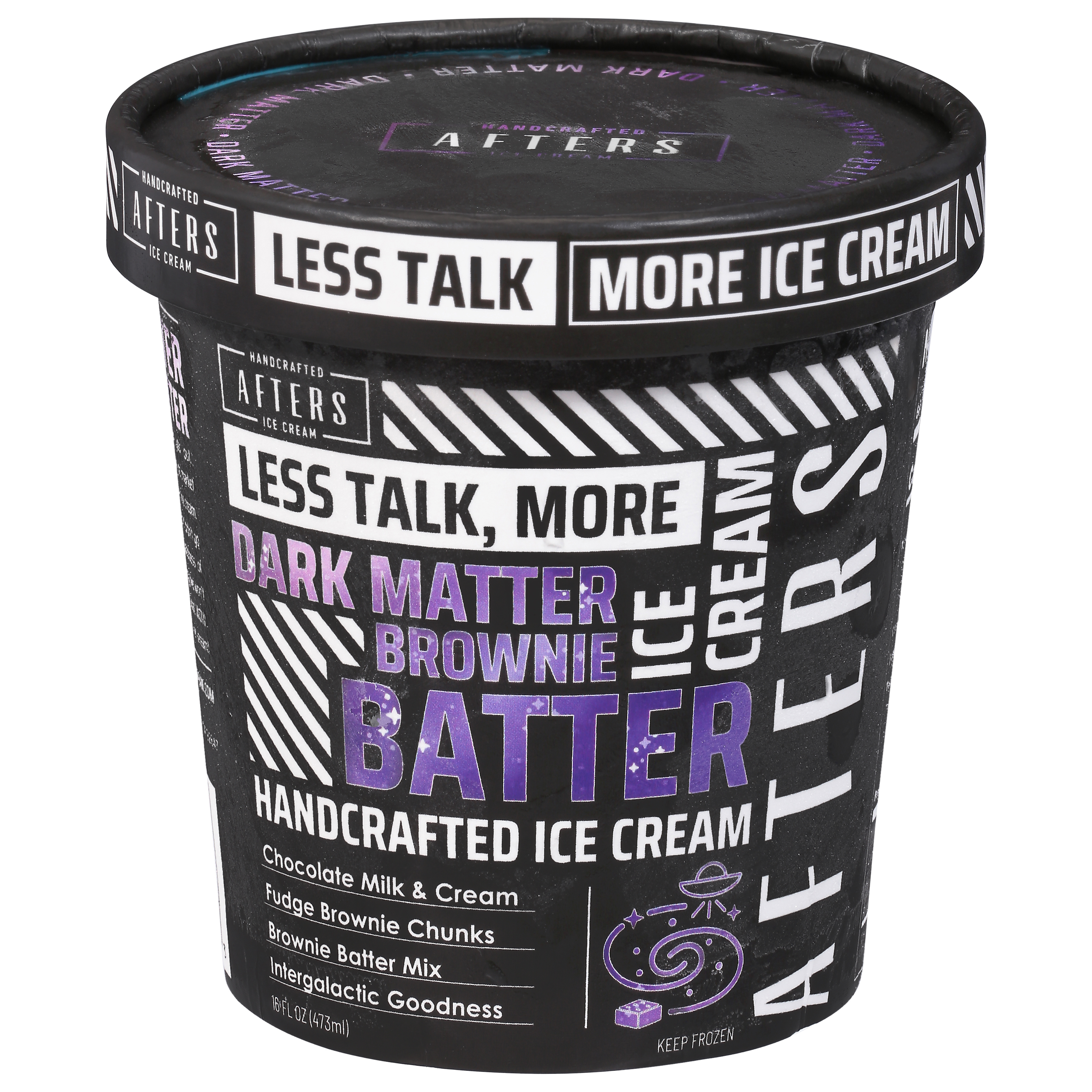 Afters Ice Cream Handcrafted Dark Matter Brownie Batter Ice Cream