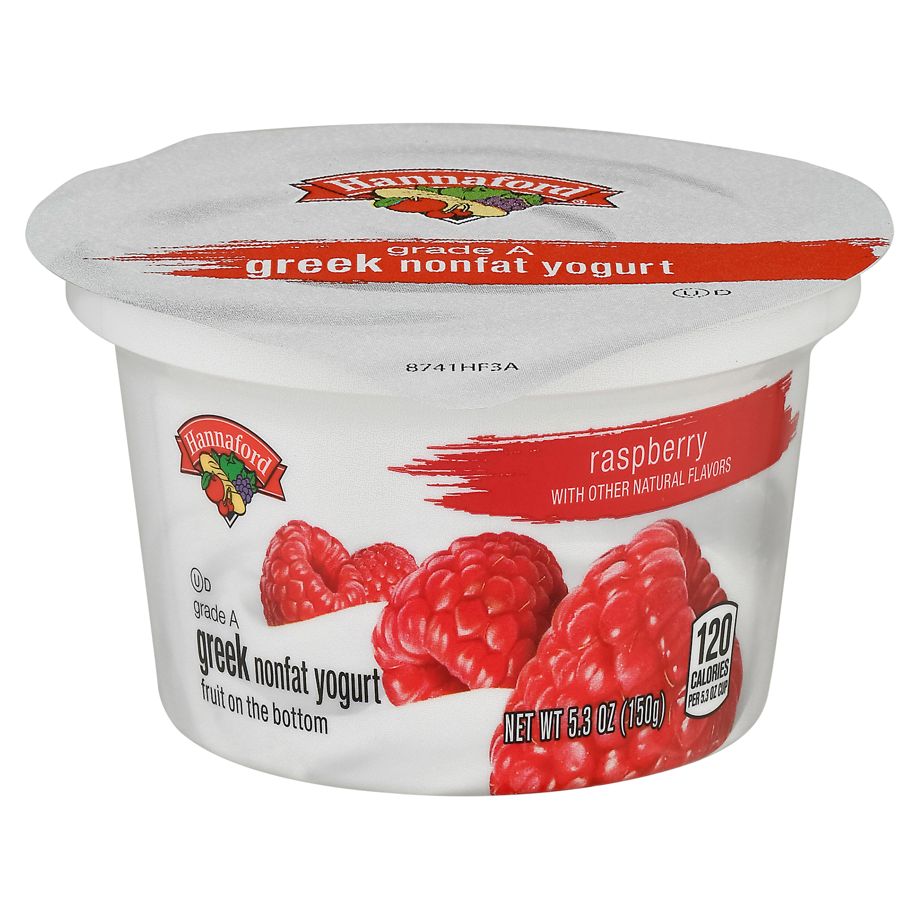 Hannaford Nonfat Raspberry Fruit on the Bottom Greek Yogurt 5.3 oz